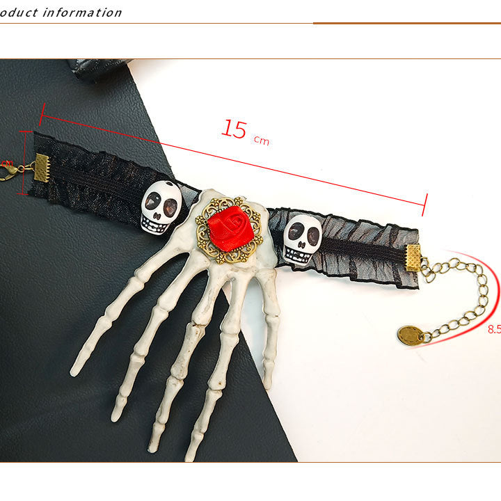 Skeleton Hand Lace Bracelet B3452