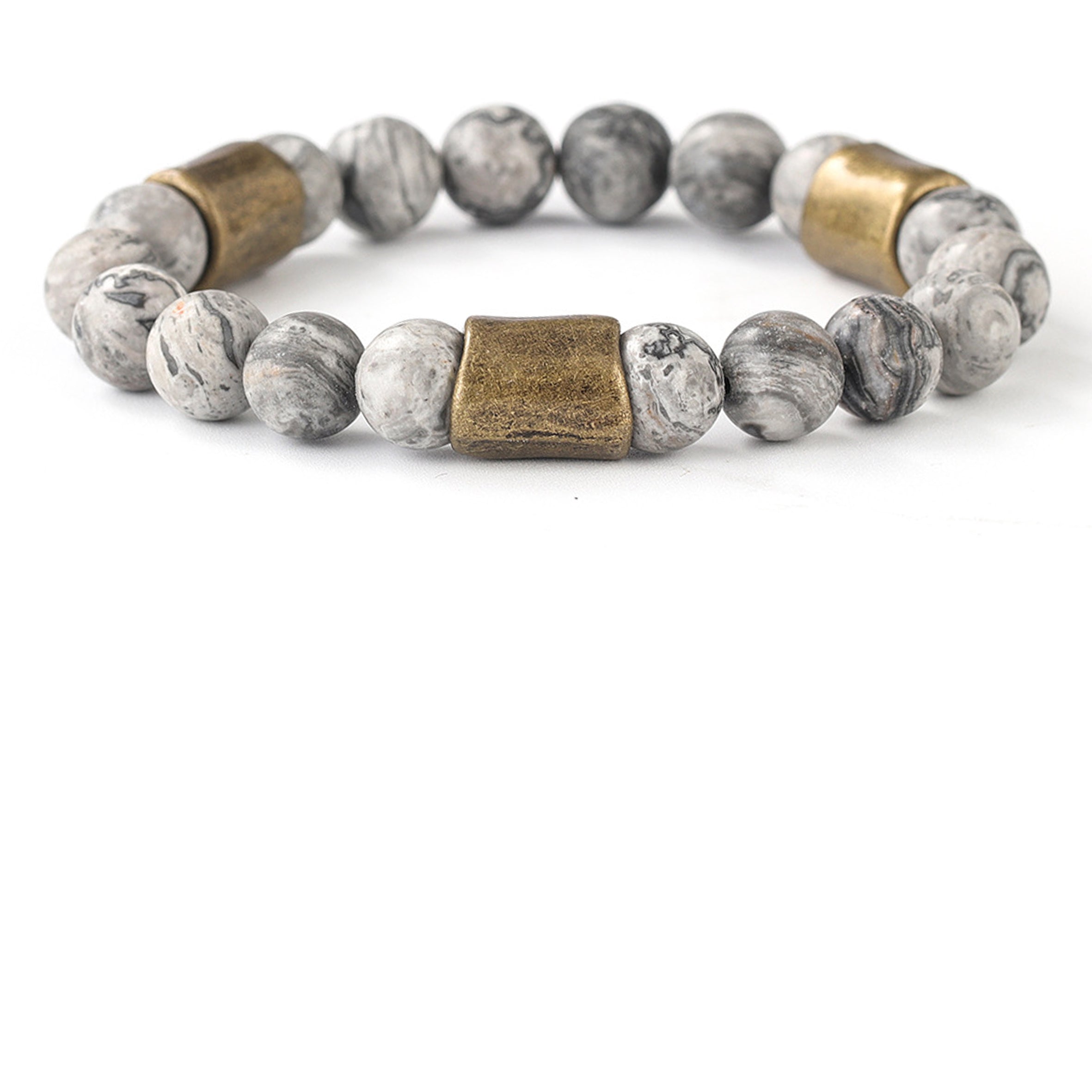 Natural Stone Bead Bracelet B4022-1