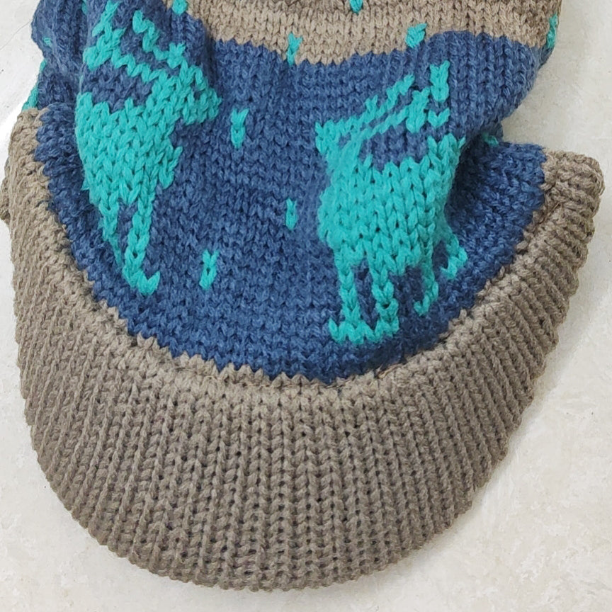 Deer Pattern Knitted Hat C0245