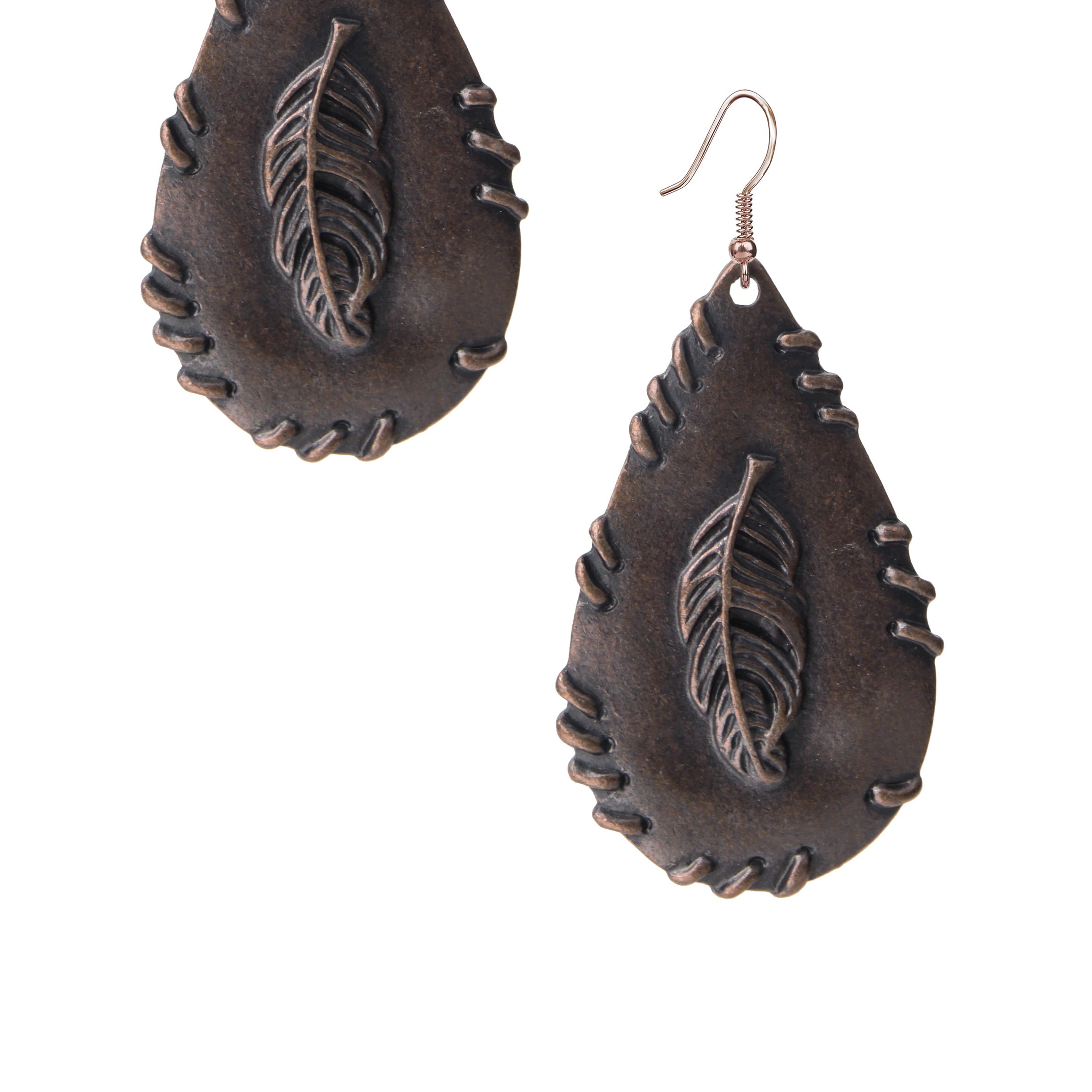 Metal leaf Dangle Earrings E2581