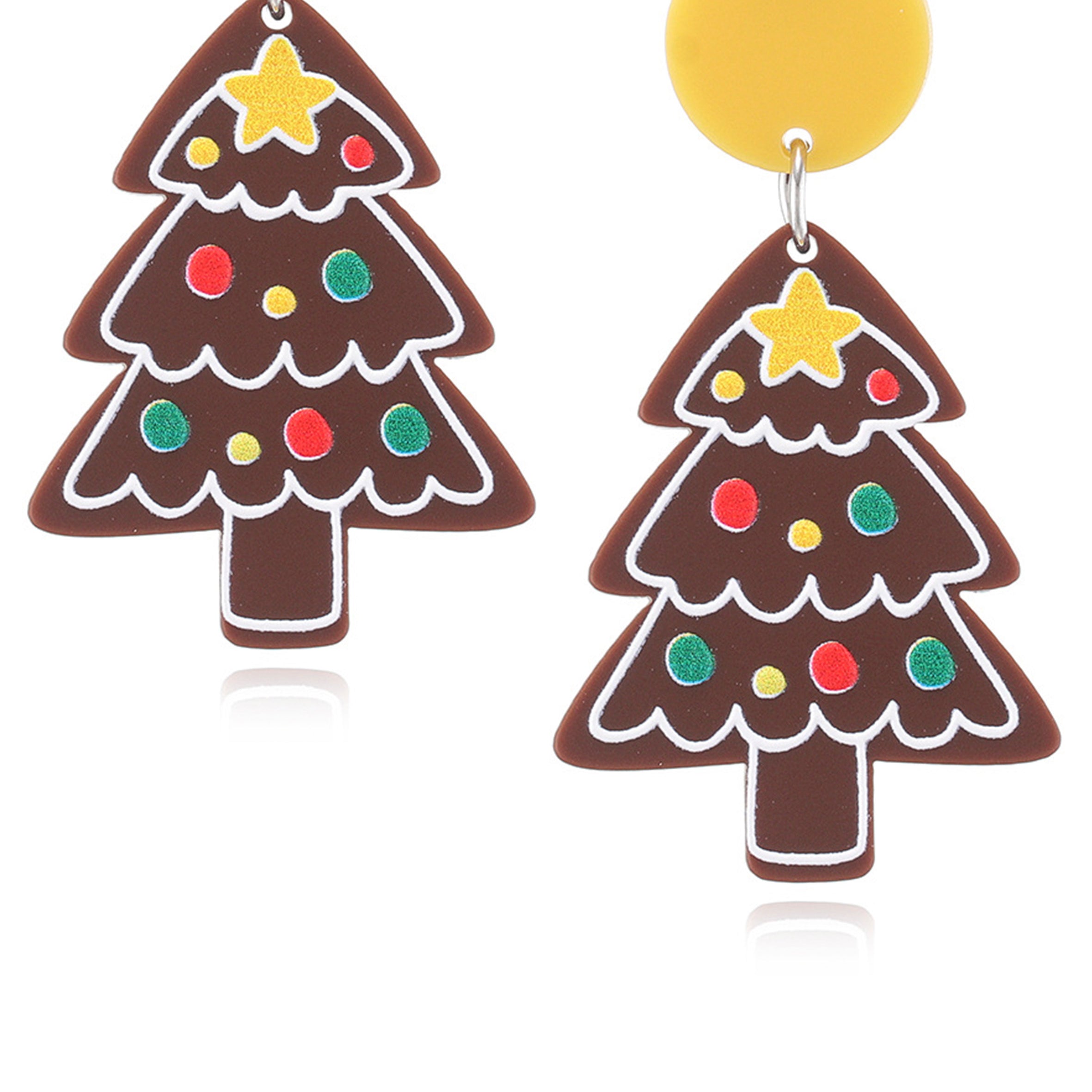Christmas Tree Acrylic Earrings E5016