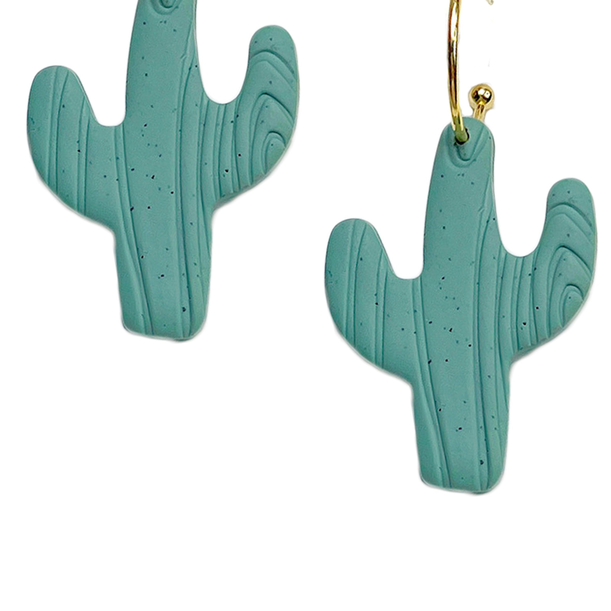 Cactus Polymer Clay Earrings E6972