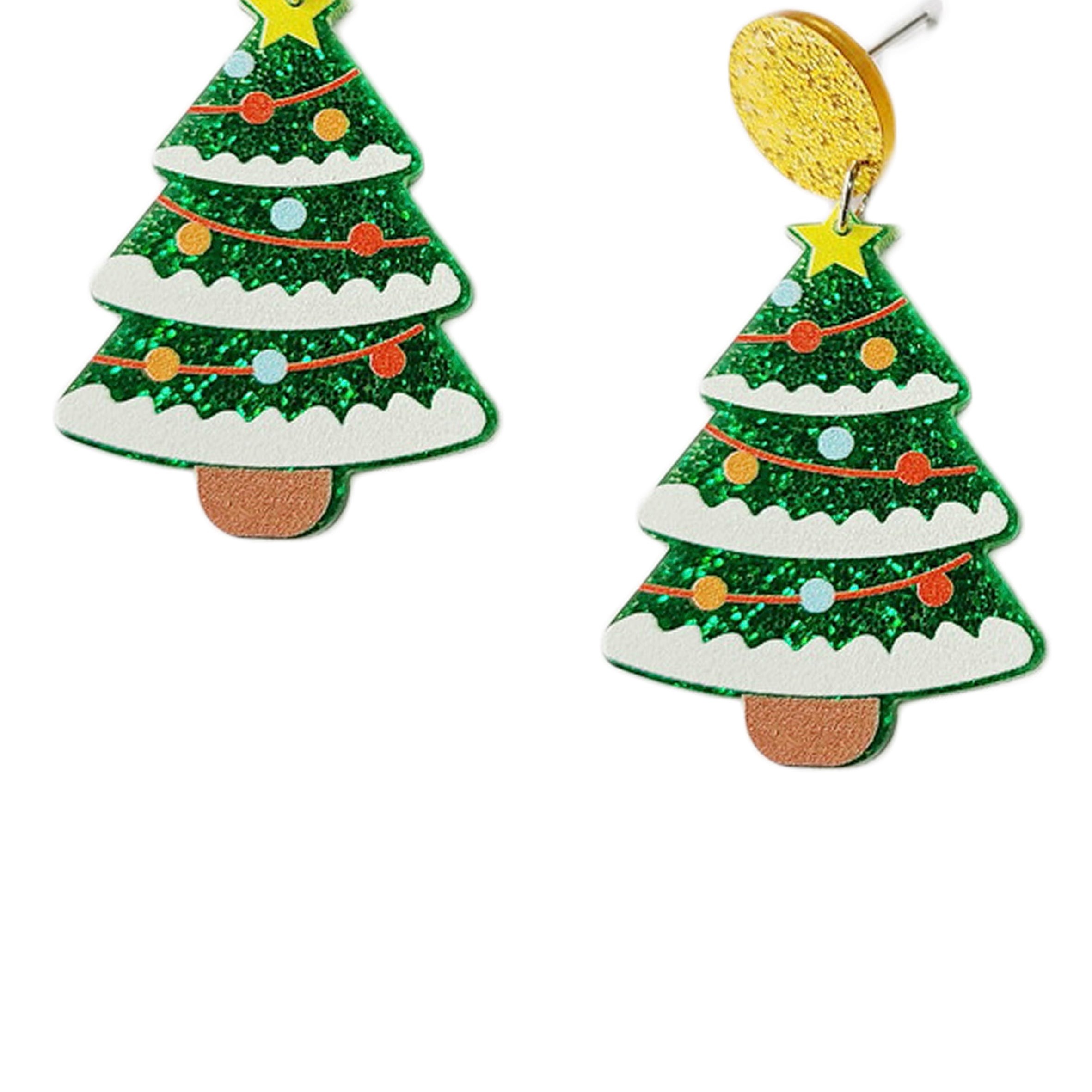 Christmas Tree Acrylic Earrings E6985