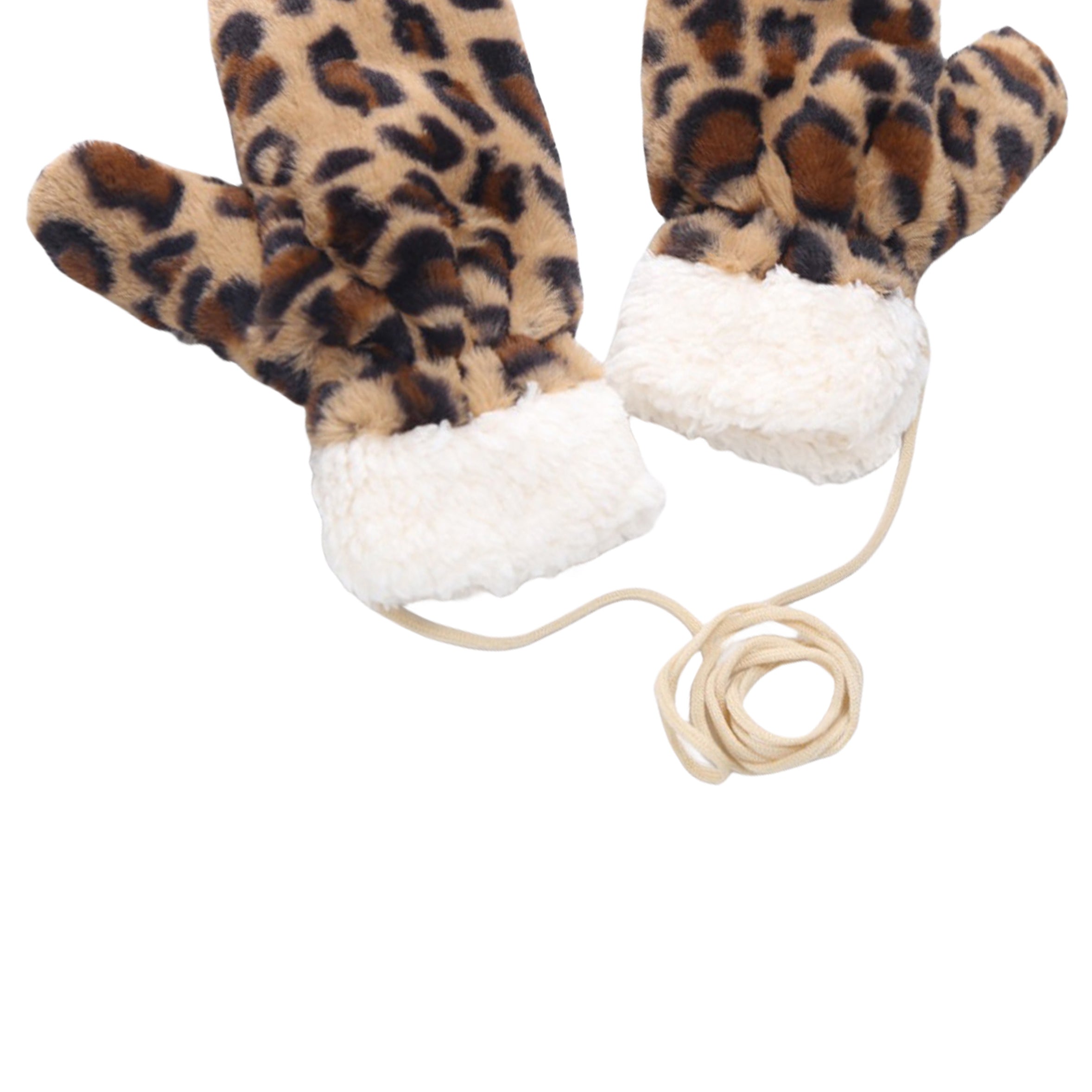 Animal Pattern Plush Gloves GL0057