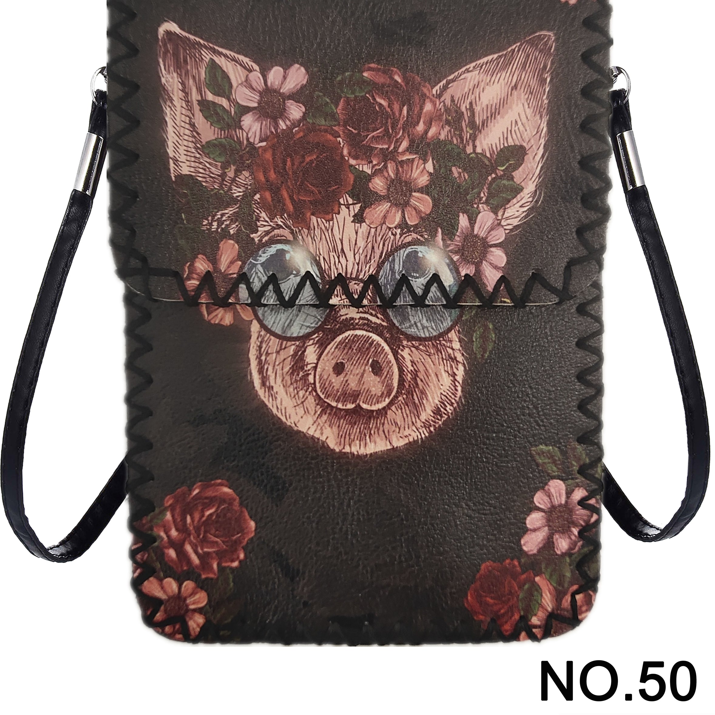 Floral Pig Printed Crossbody Bag HB0580 - No.51