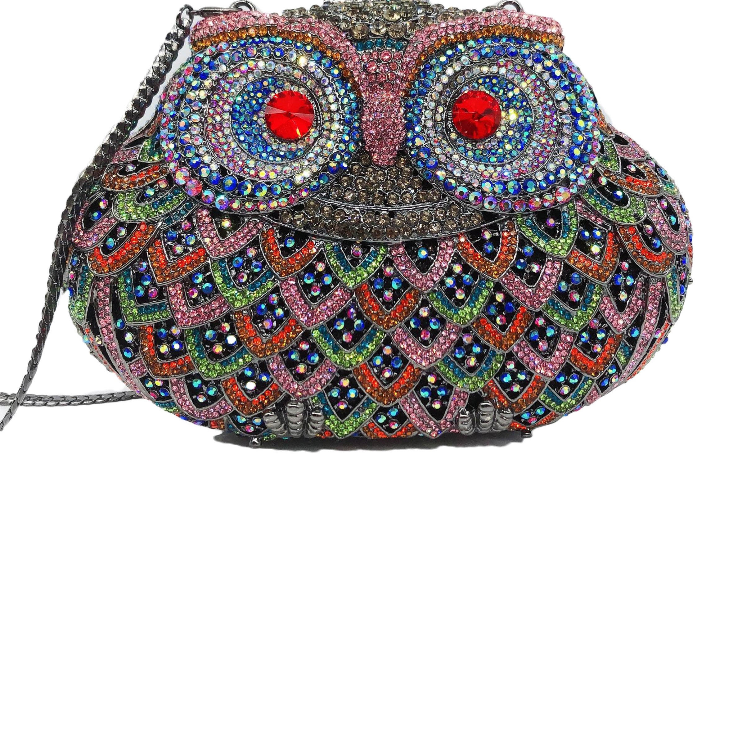 Owl Rhinestone Evenings Bag HB2541