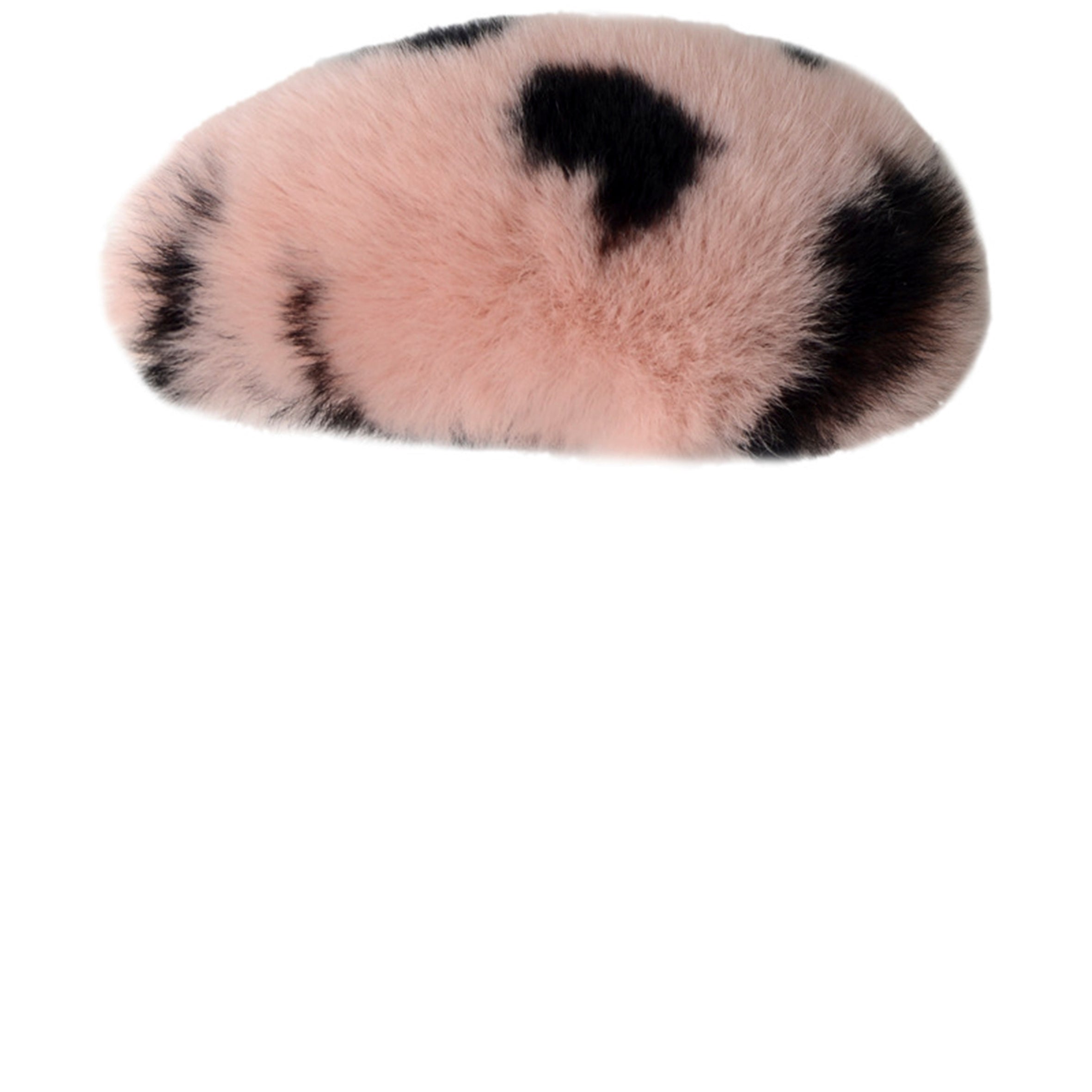 Rex Rabbit Fur Plush Hair Clip L3136