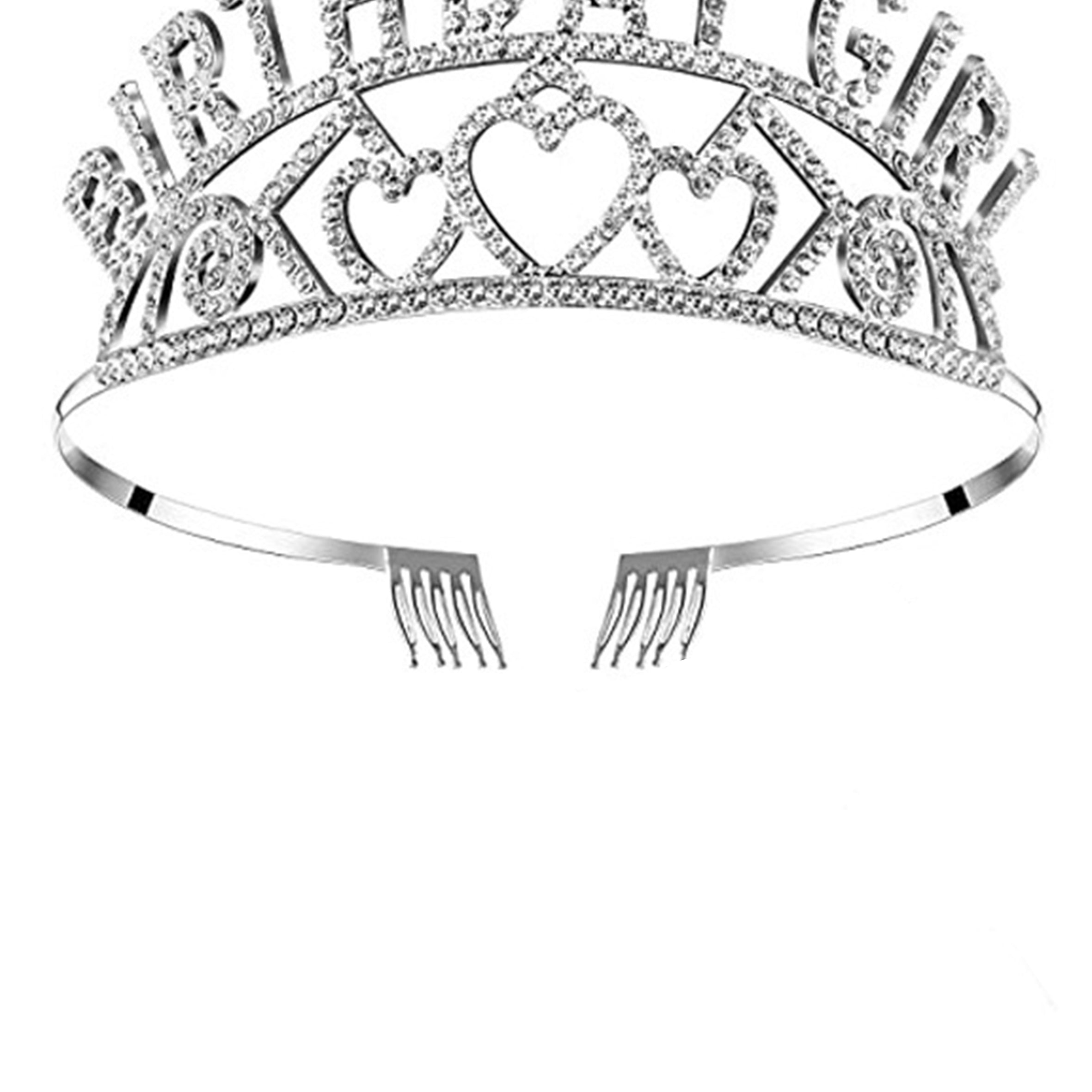 BIRTHDAY GIRL Rhinestone Crown Headband L4403