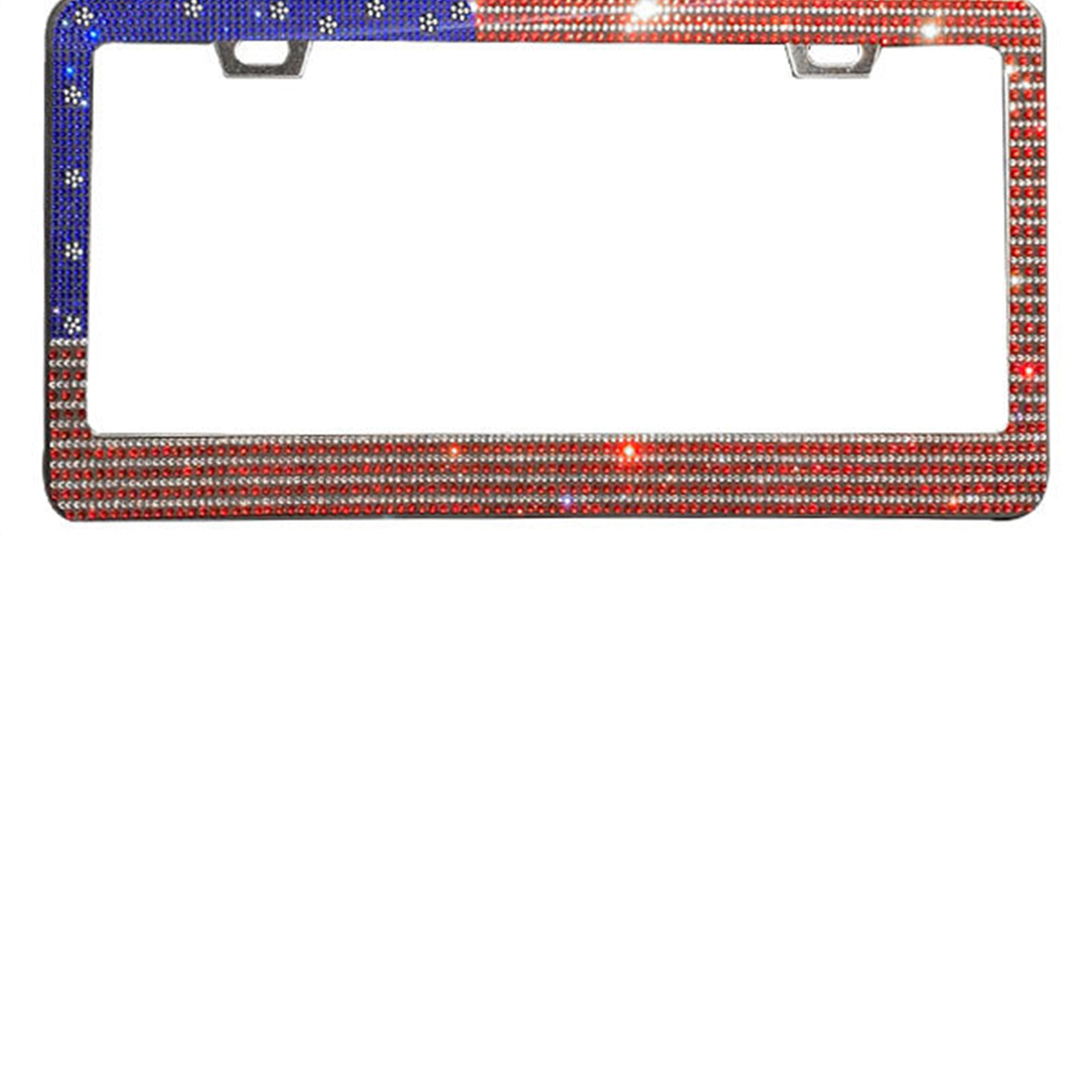 Independce Day Rhinestone License Plate Frame MIS0944