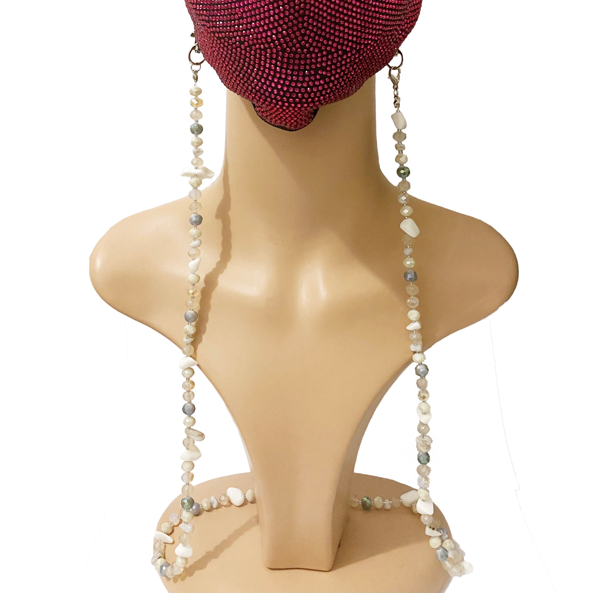 Crystal Beads  Mask Holder MN3147