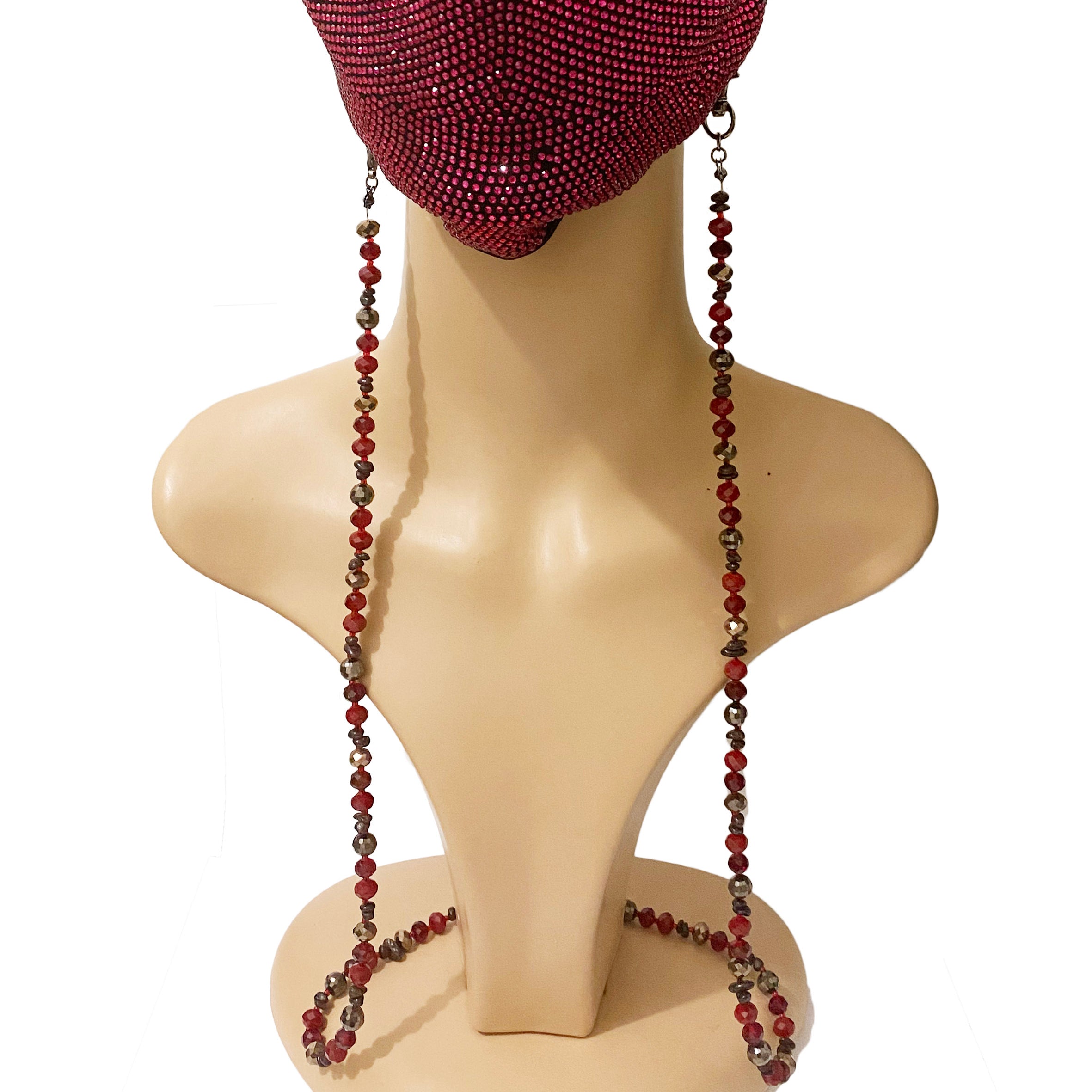 Crystal Beads  Mask Holder MN3147