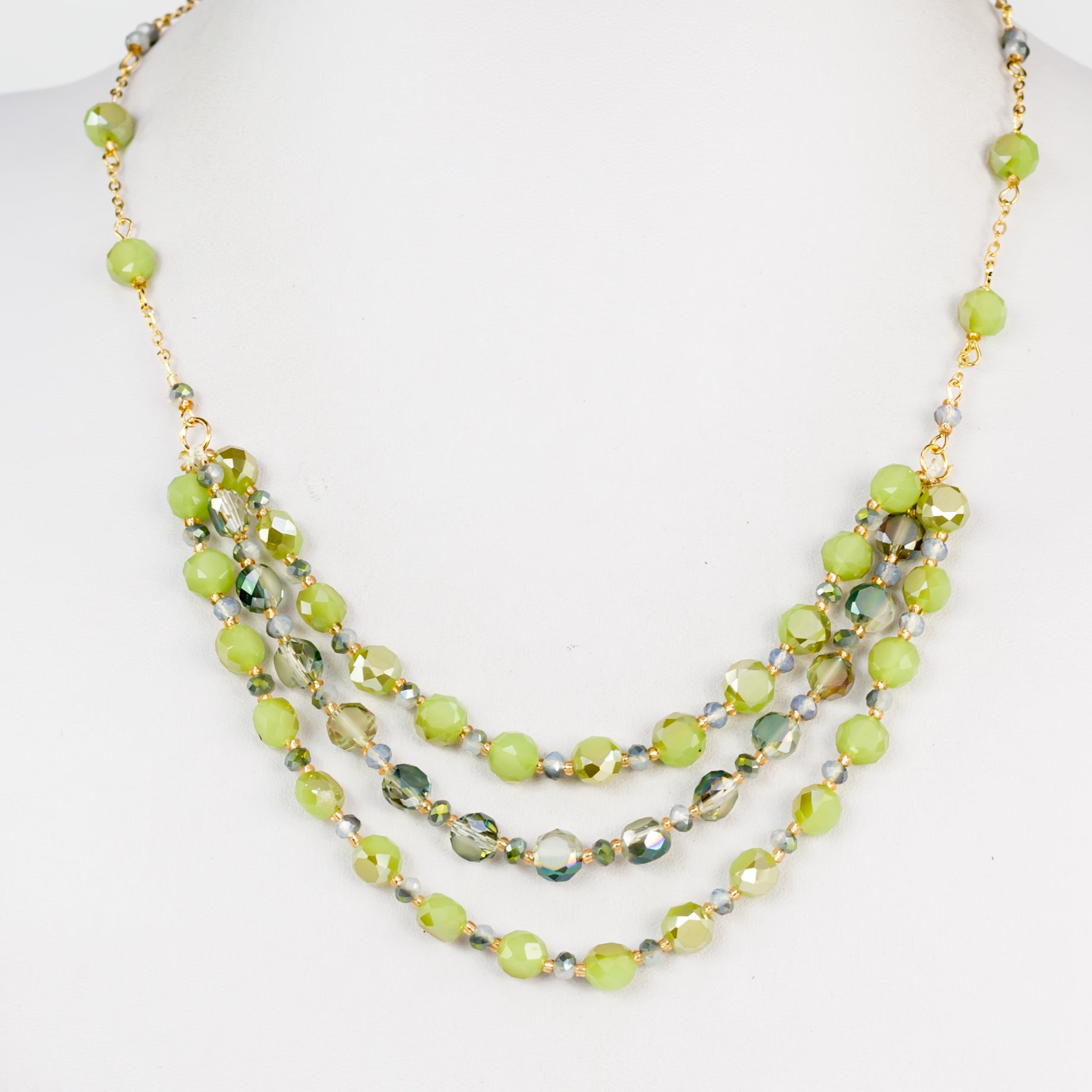 Three-layer Crystal Necklace N2356