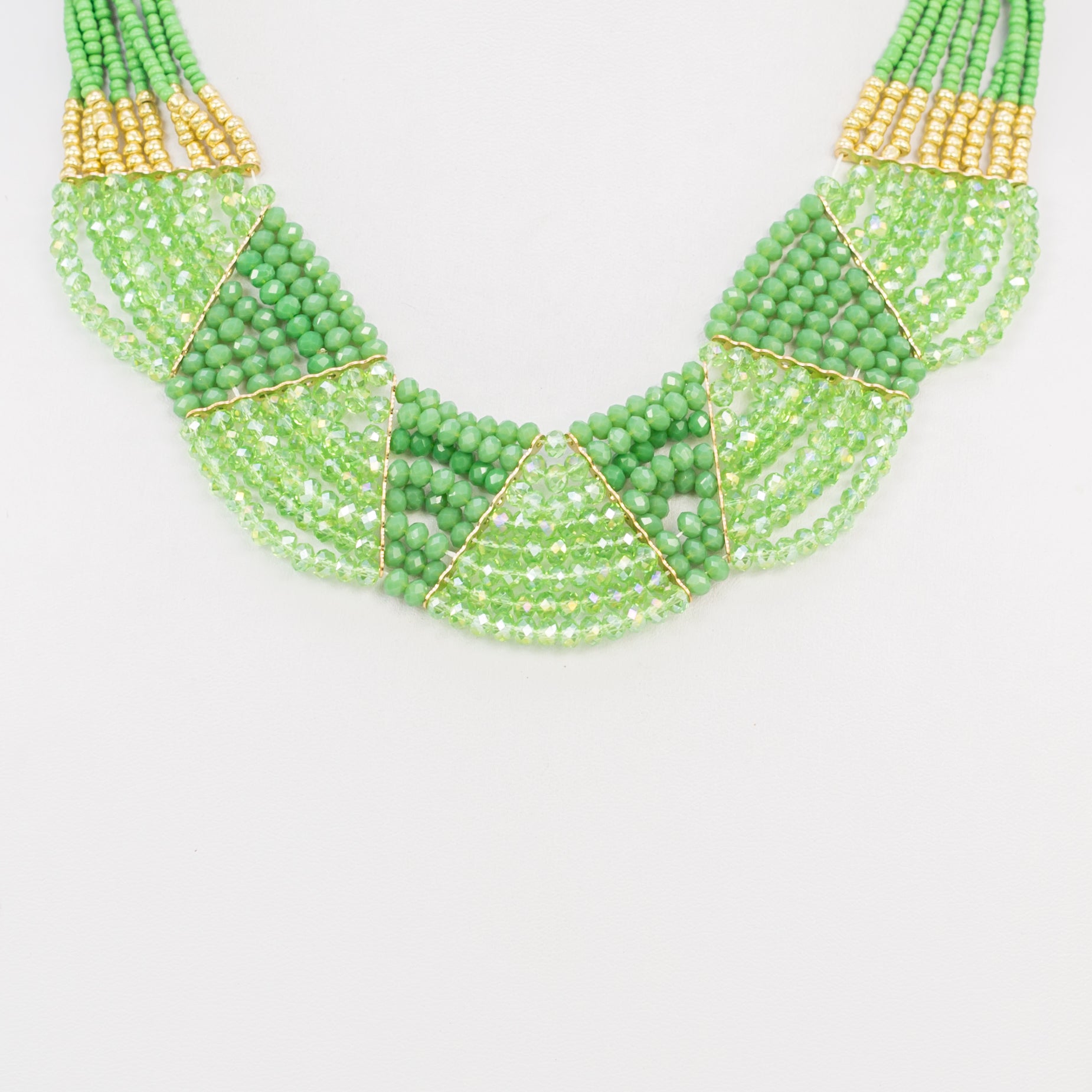 Crystal Beaded Colorful Necklace N2376