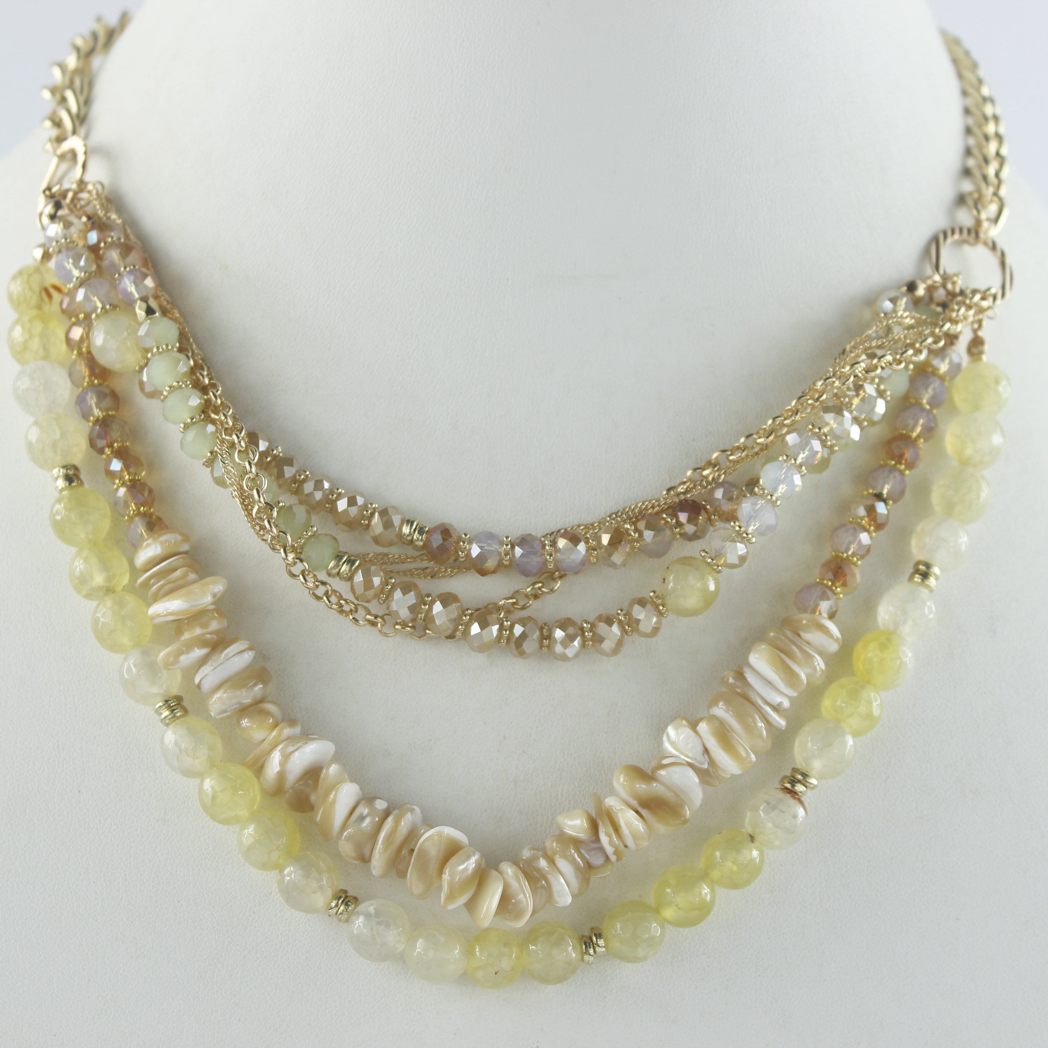 Multi-layer Crystal Necklaces N2493