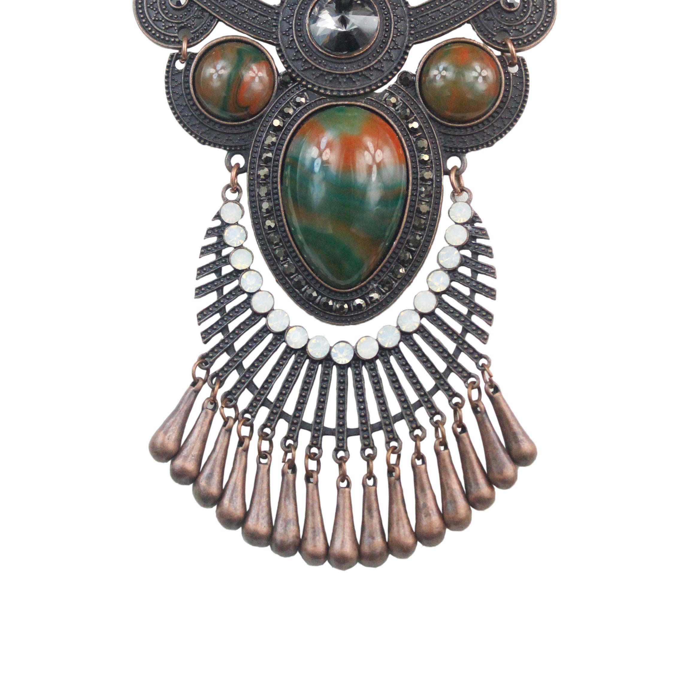 Vintage Special Copper Collar Necklace N2607