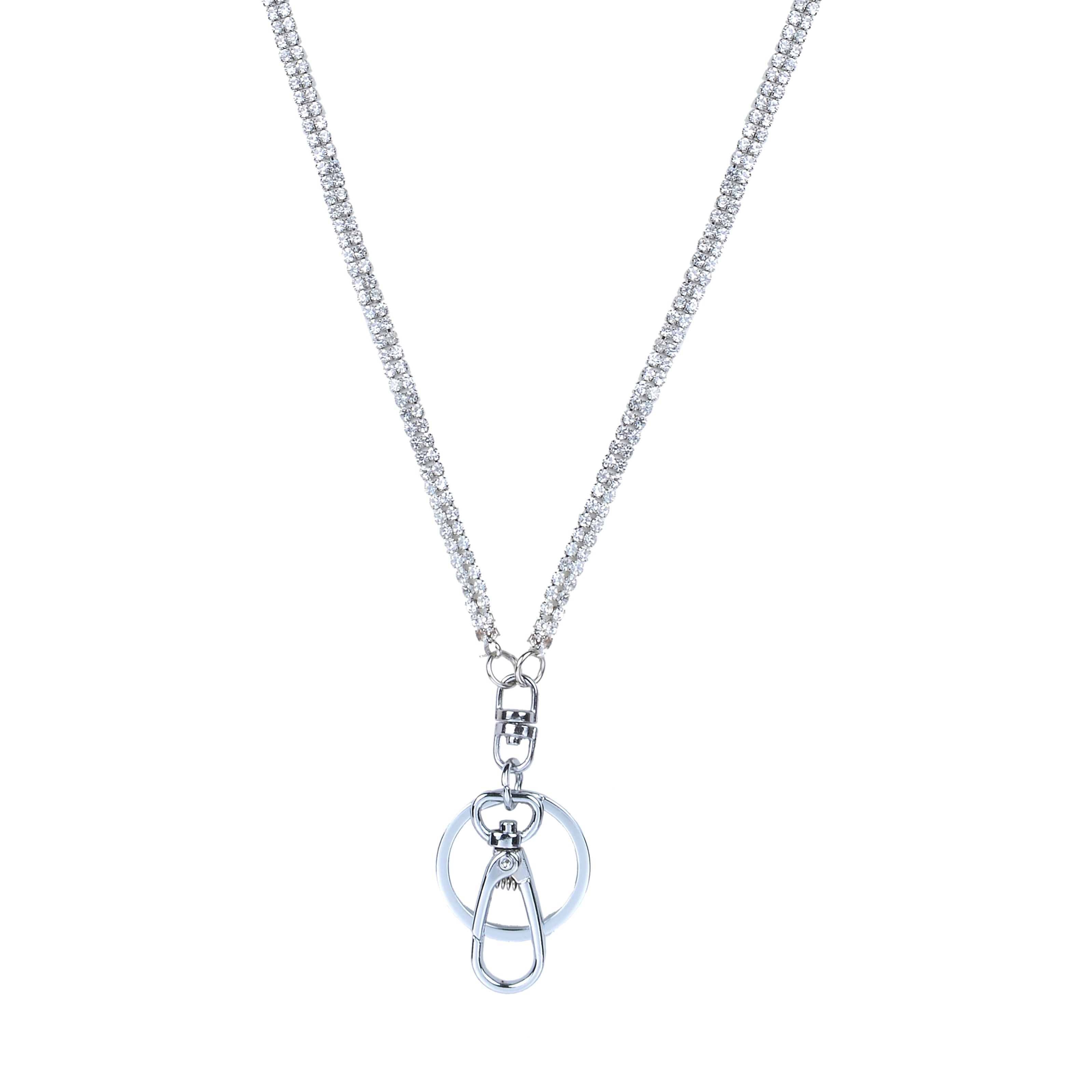 Fashion Crystal Metal Chain Key Chain Necklace N3136