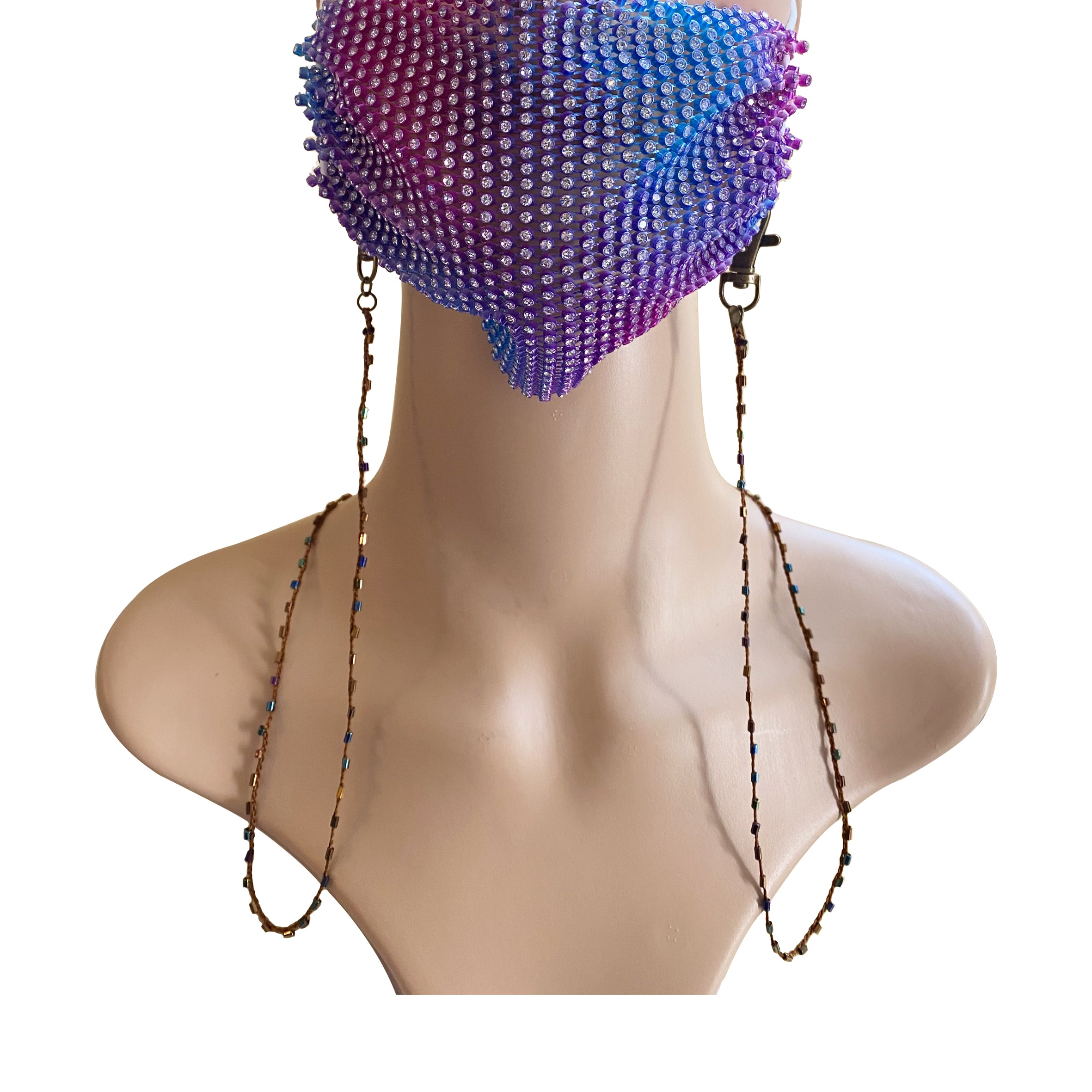 Seed Beads Mask Holder N3545