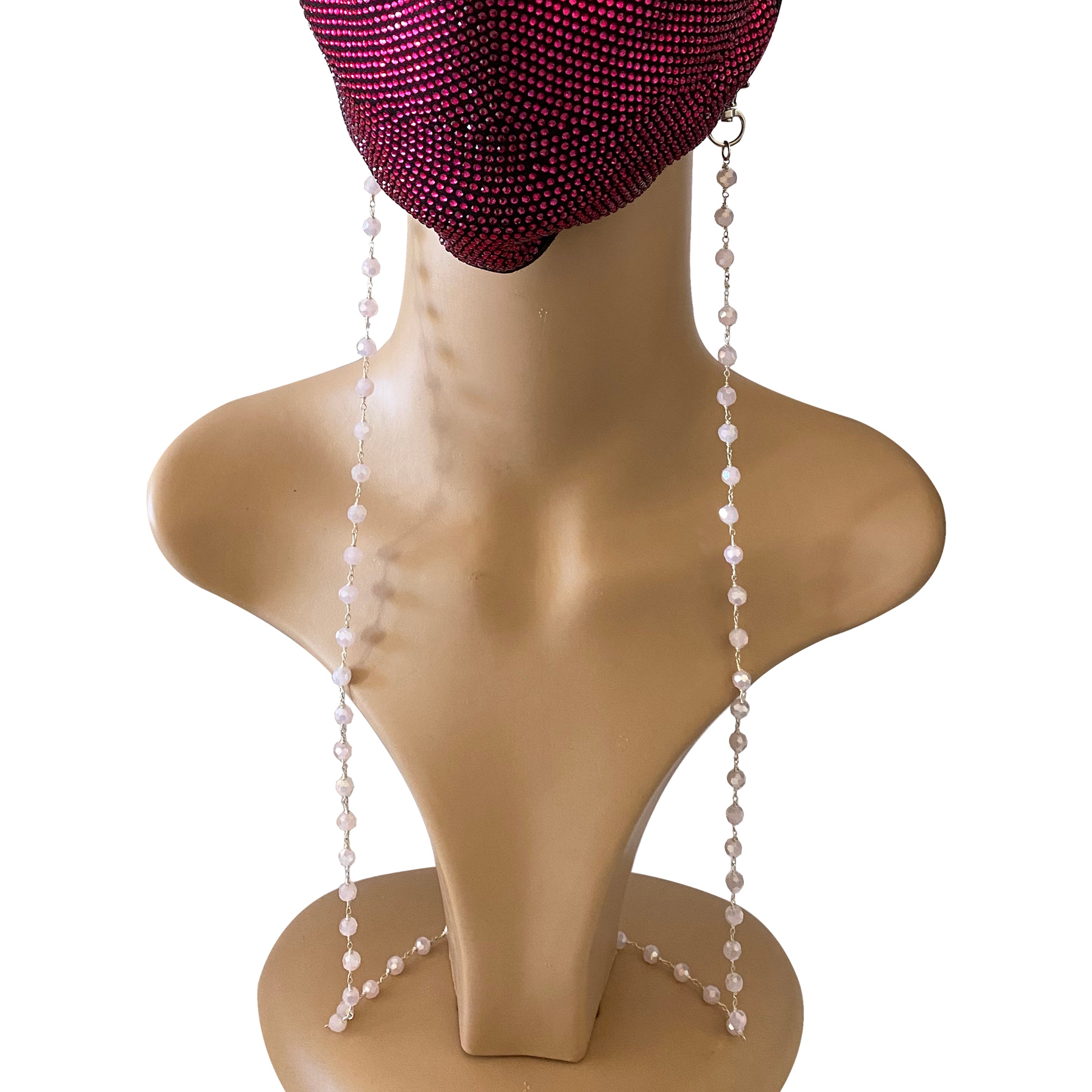 Crystal Beads Mask Holder N3563