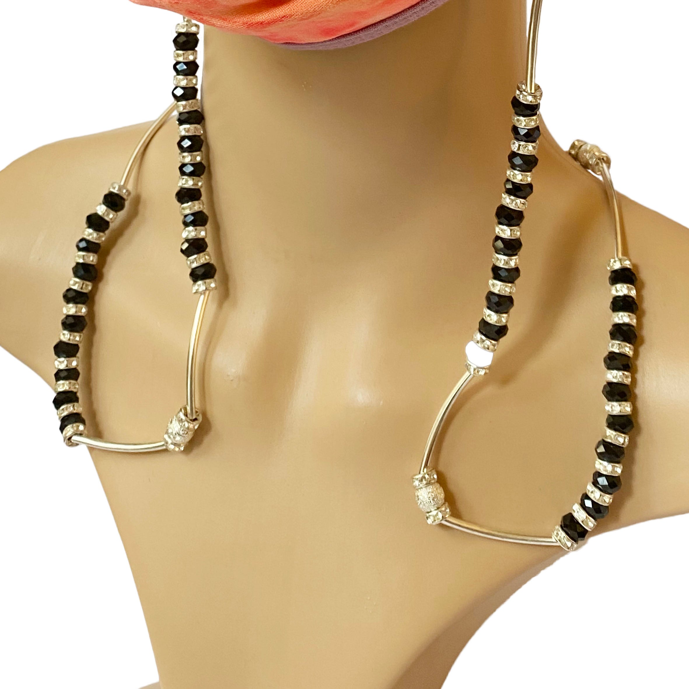 Crystal Beads Mask Holder N3624