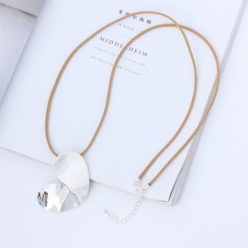 Heart Pendant Leather Necklace N4380