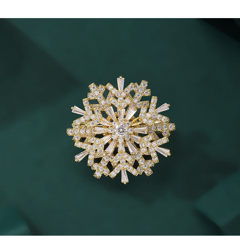 Snowflake Cubic Zirconia Pin PA4814