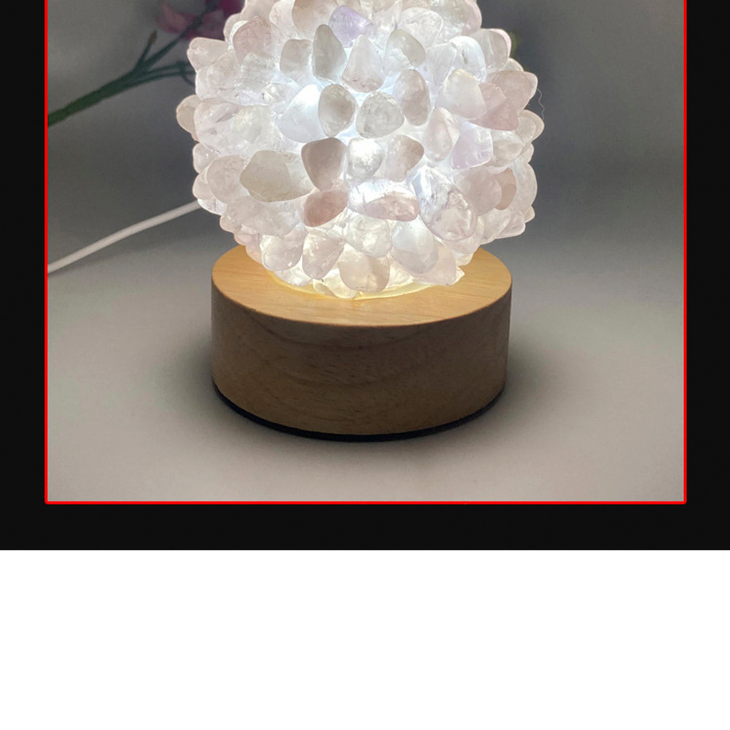 Natural Stone LED Light Display W1493