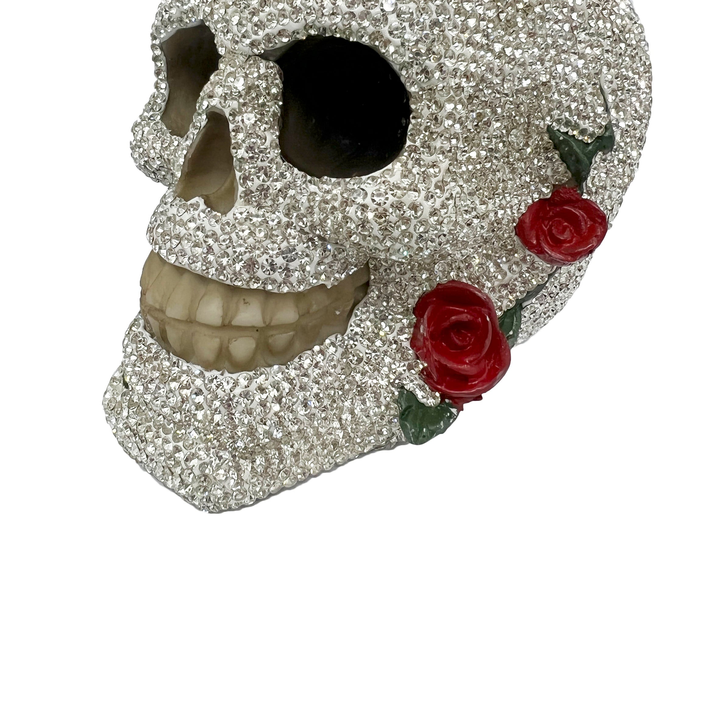 Handmade Rose Skull Rhinestone Ornaments W1720