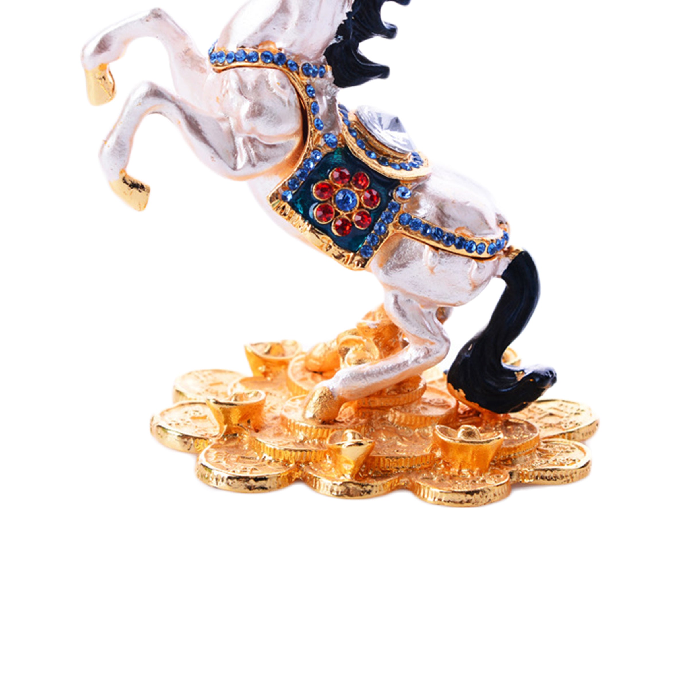 Pegasus Horse Rhinestone Jewelry Box Ornaments W1794