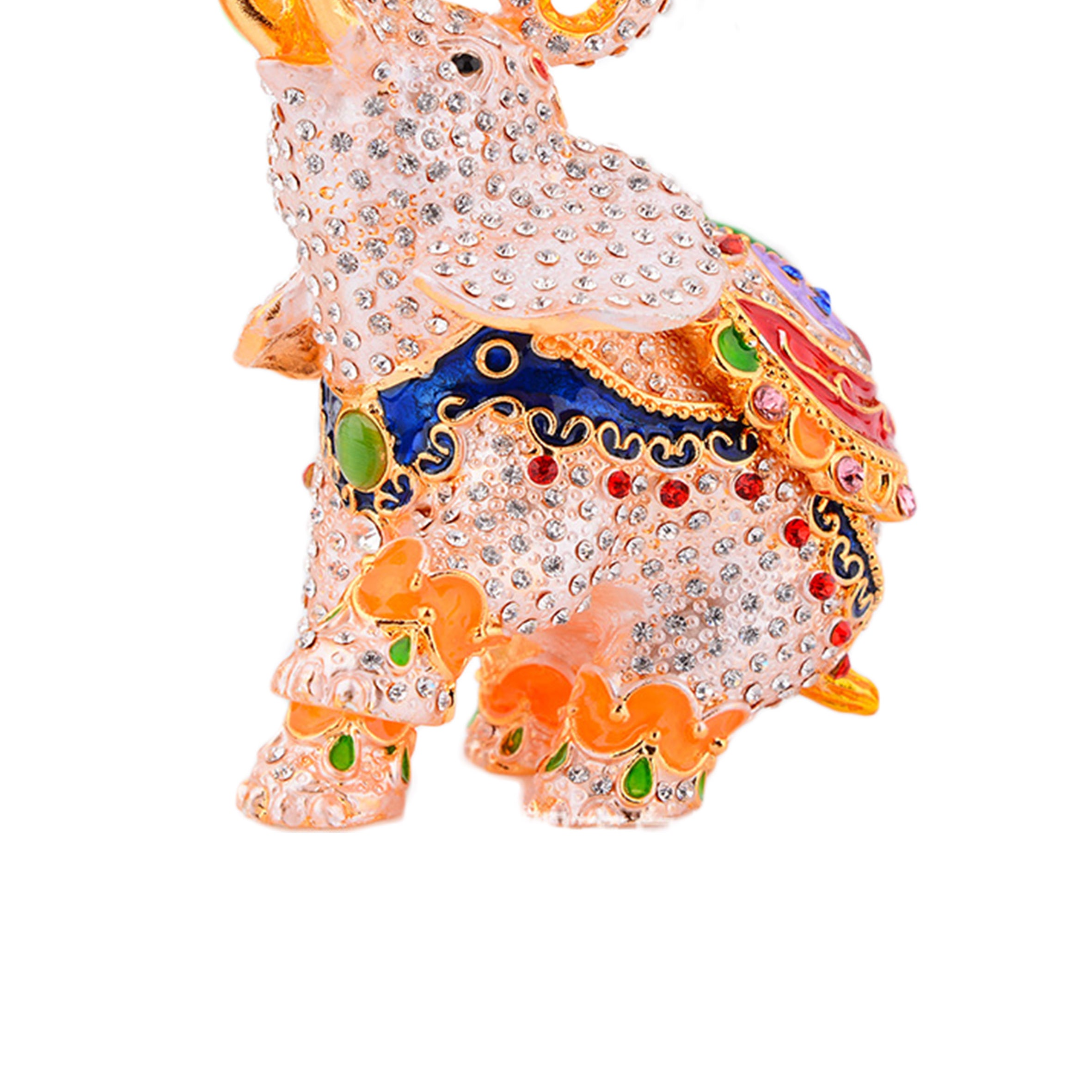 Elephant Rhinestone Jewelry Box Ornaments W1798