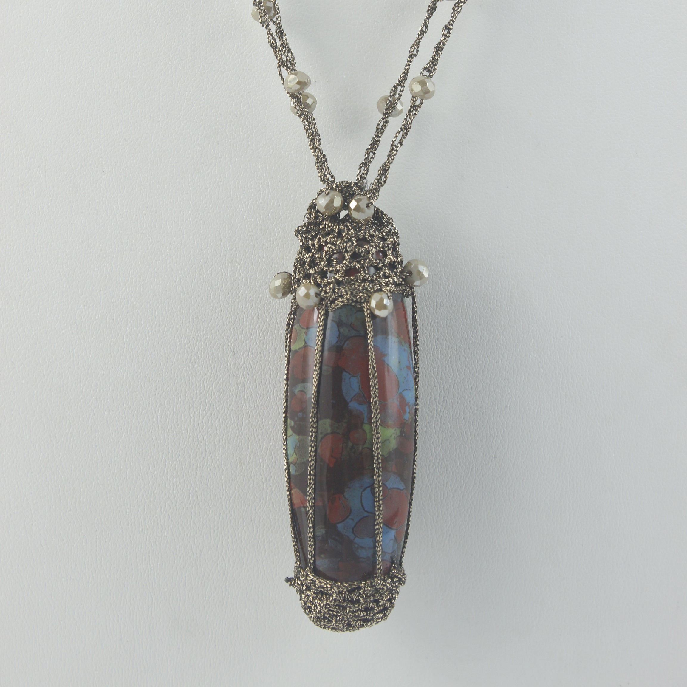 Special Glass Pendant Crystal Necklaces N2946