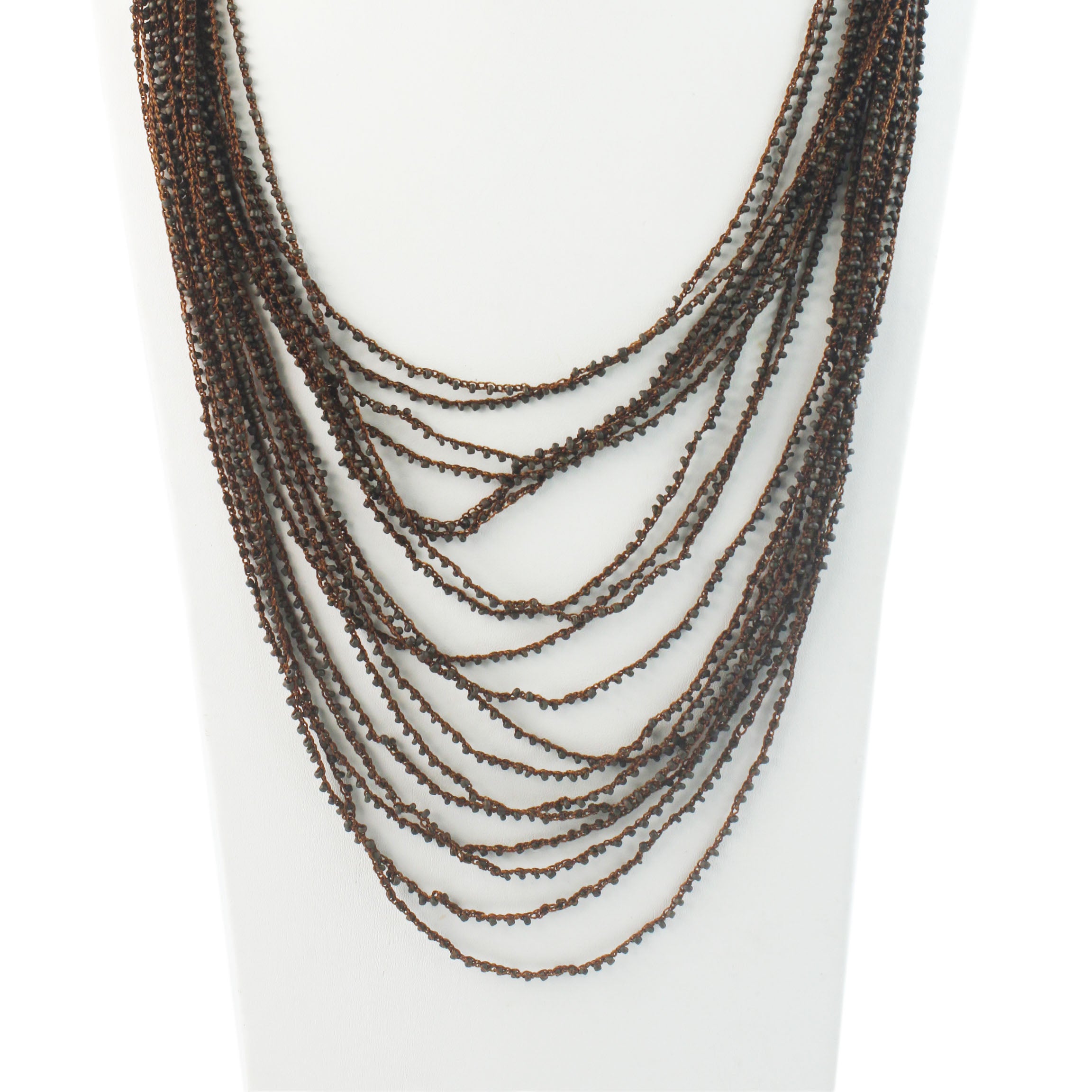 Multpile Layer Long Crystal Beads Necklaces N3052