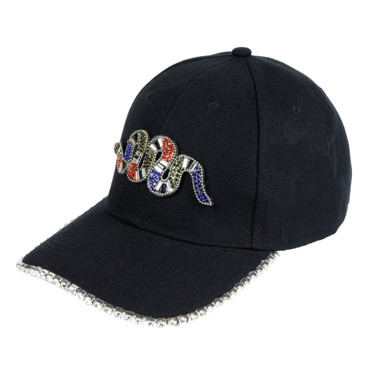Snake Pattern Cap Snake Seed Bead Rhinestone Cap C0757 – Ole
