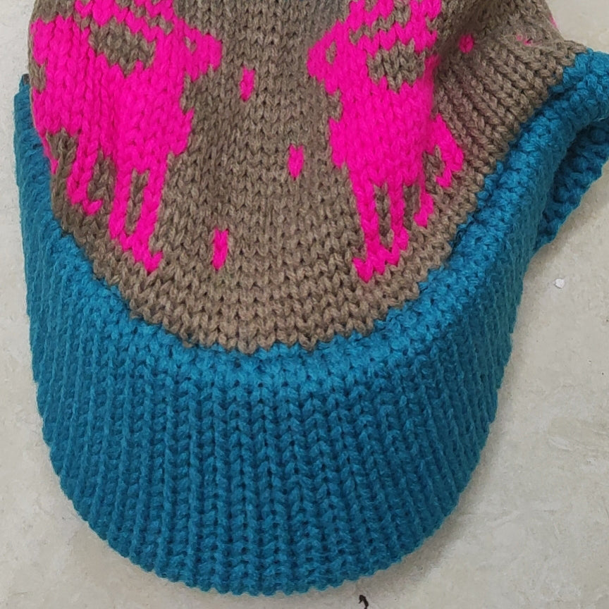 Deer Pattern Knitted Hat C0245
