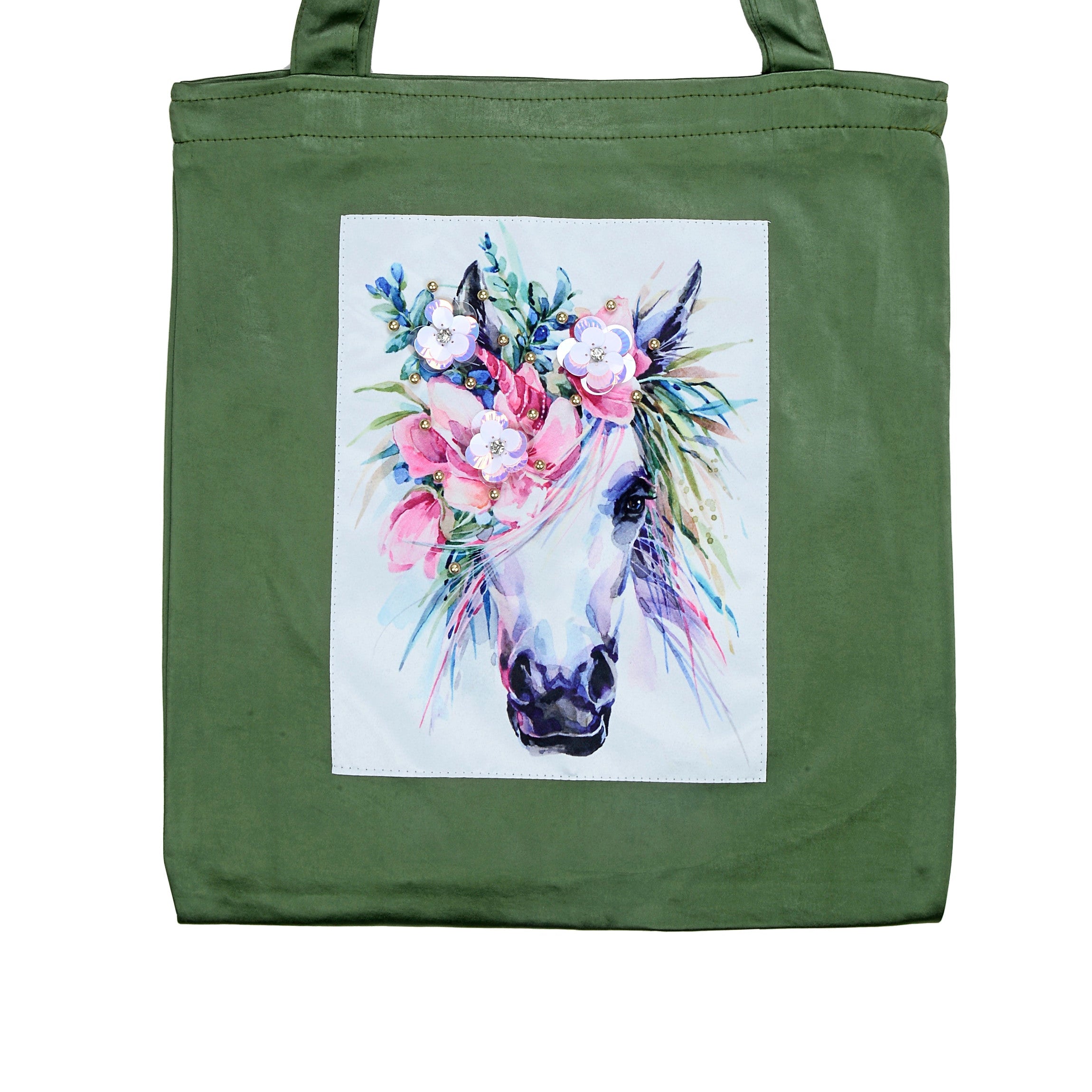 Printed Patch Tote Bags HB0710