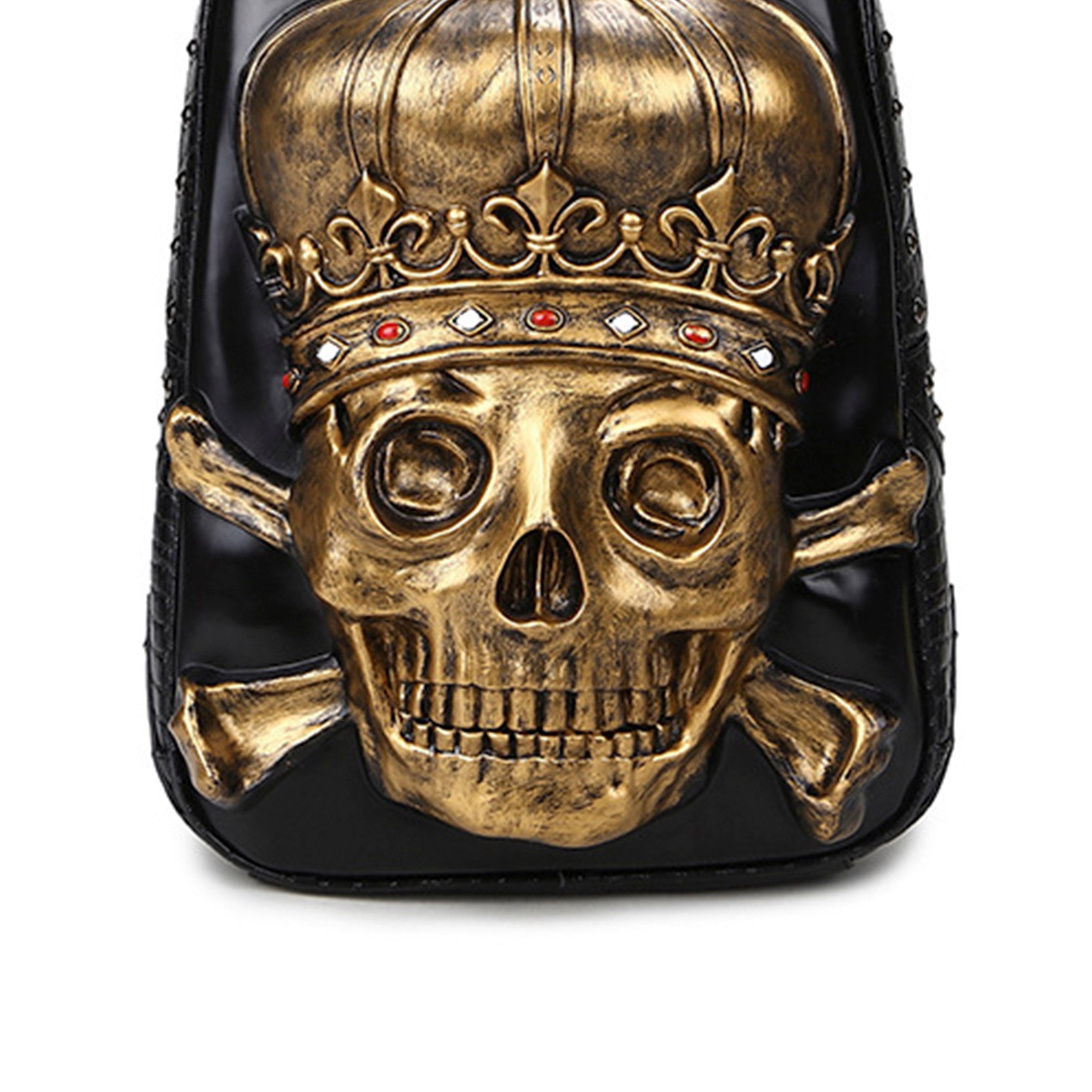 Skull Alloy Pu Leather Backpack HB1103