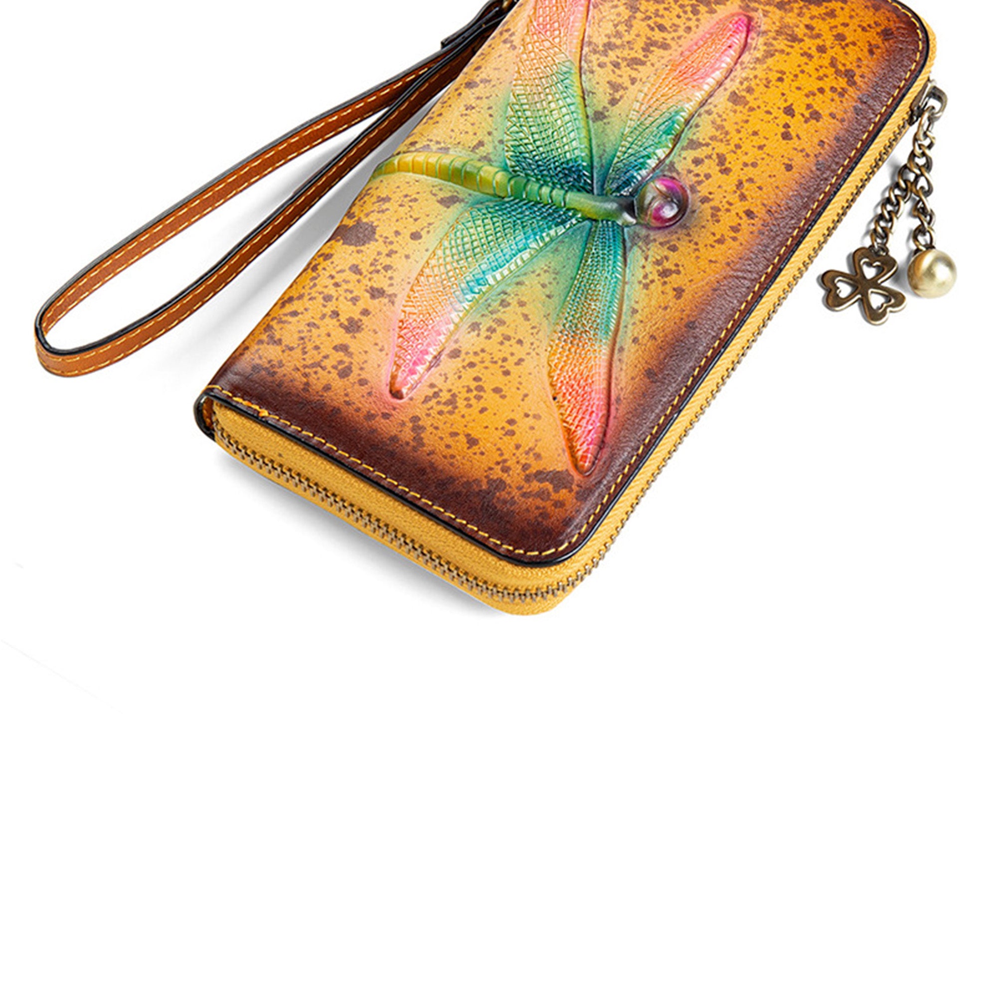 Dragonfly Real Leather Wristlets HB1159