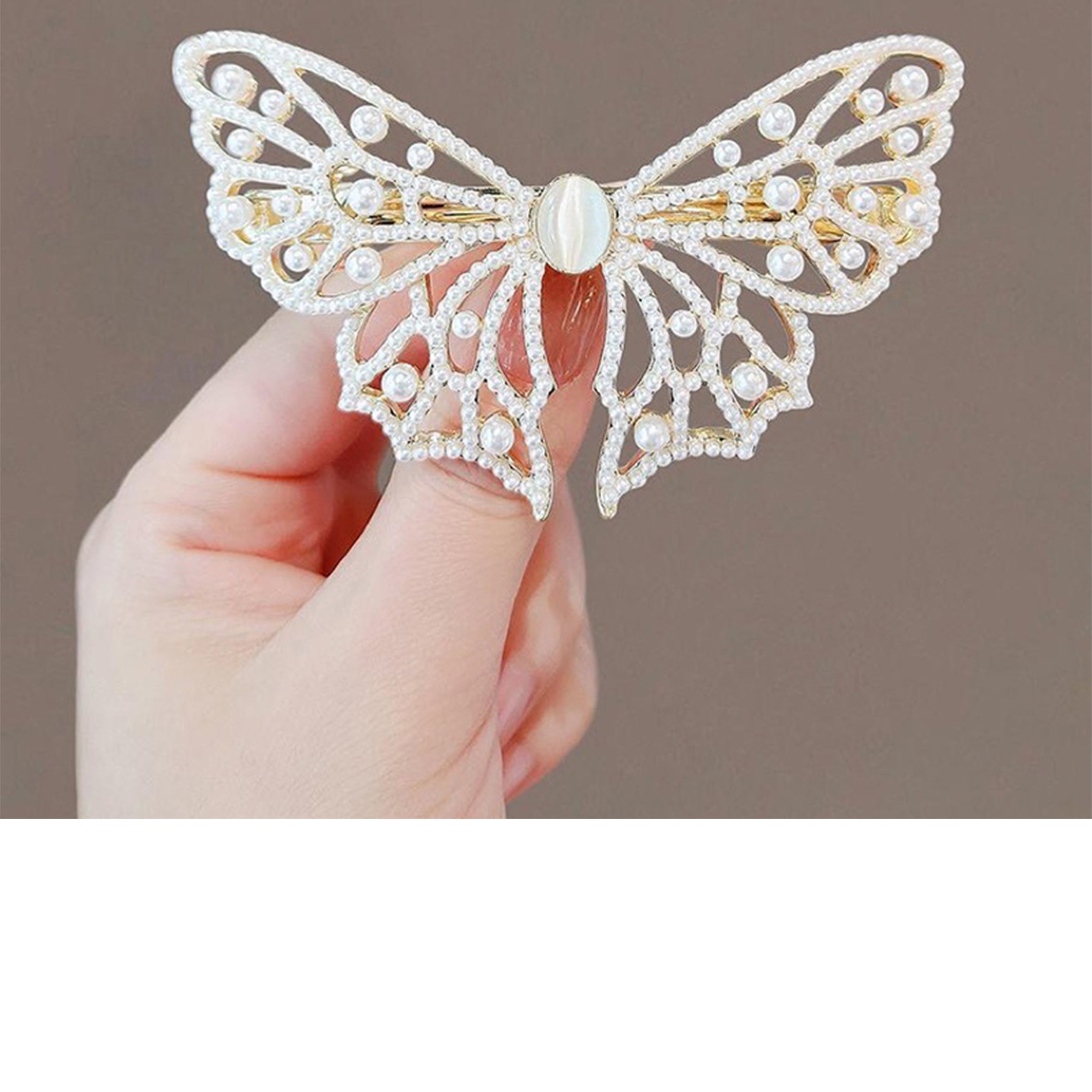 Butterfly Pearl Hair Clip L4496