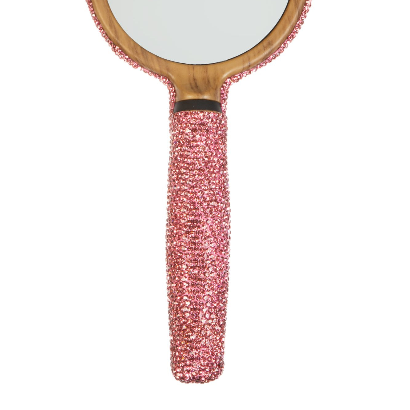 Handmade Rhinestone Handholder Mirror