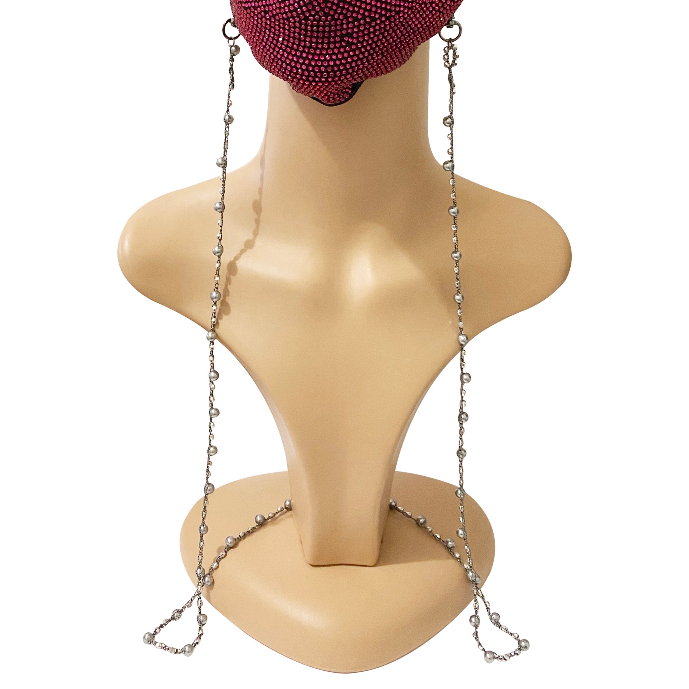 Pearl Beads Mask Holder MN3168