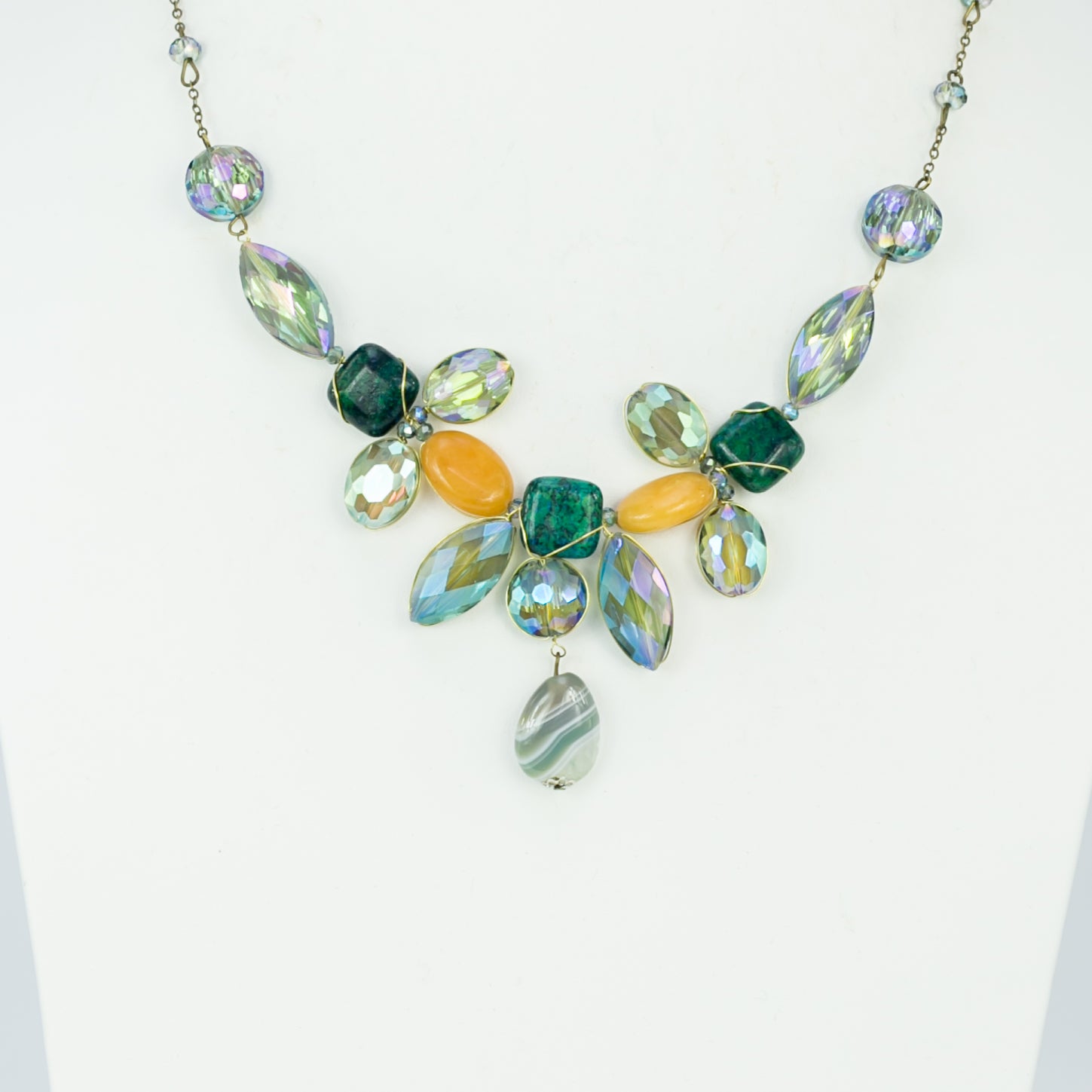 Colorful Crystal Necklaces N1796