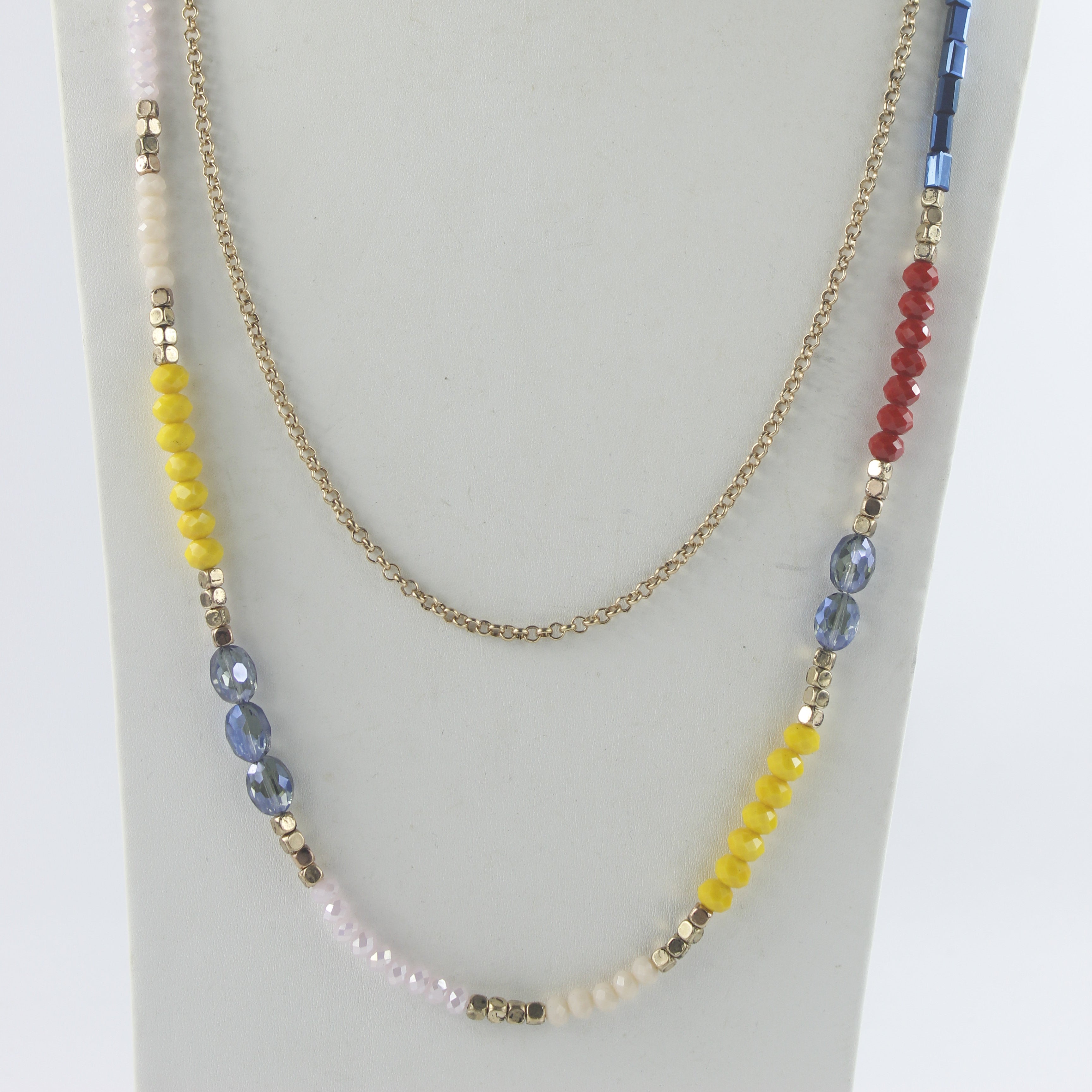 Natural Stone Crystal Necklaces N2387
