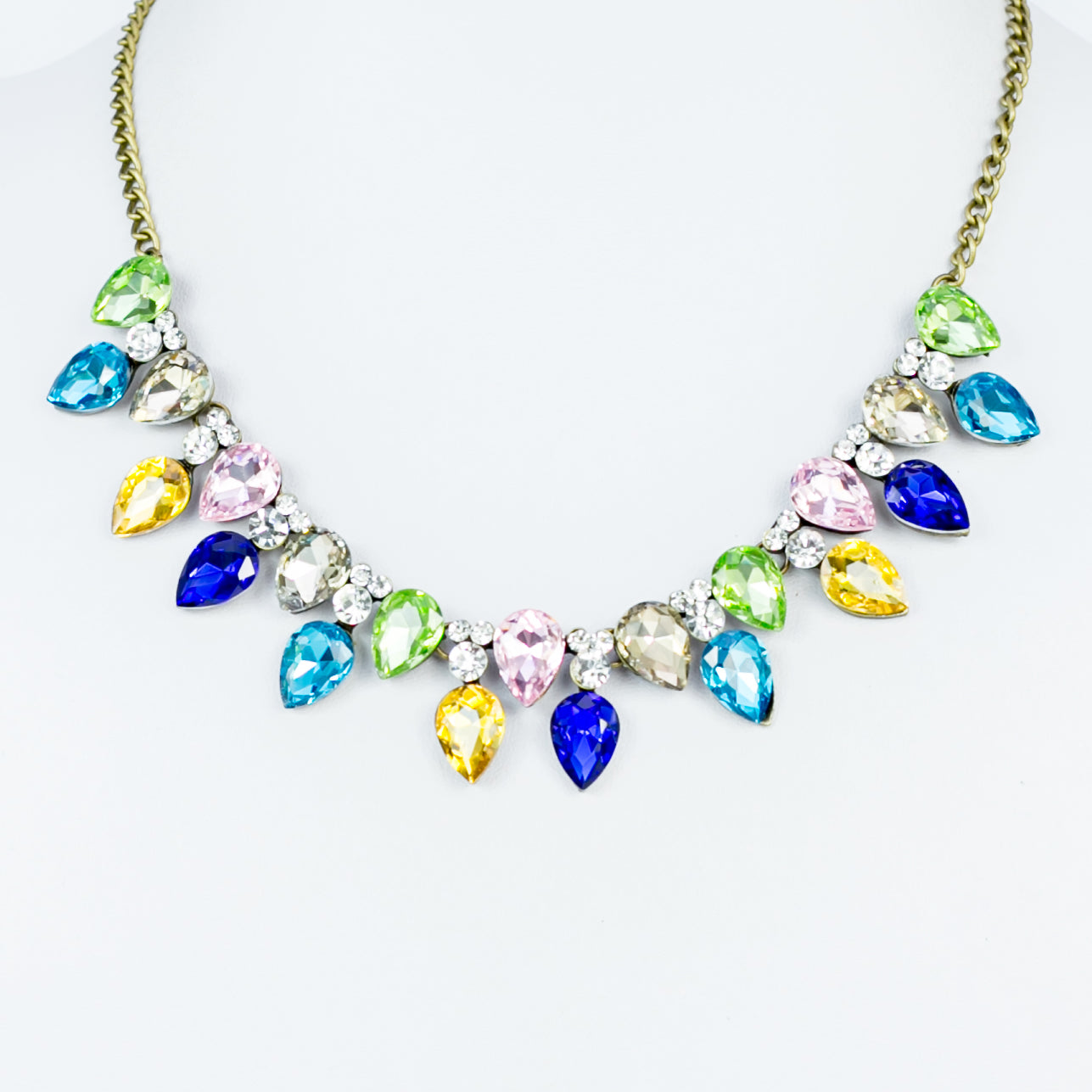 Shiny Crystal Gemstone Necklace N2403