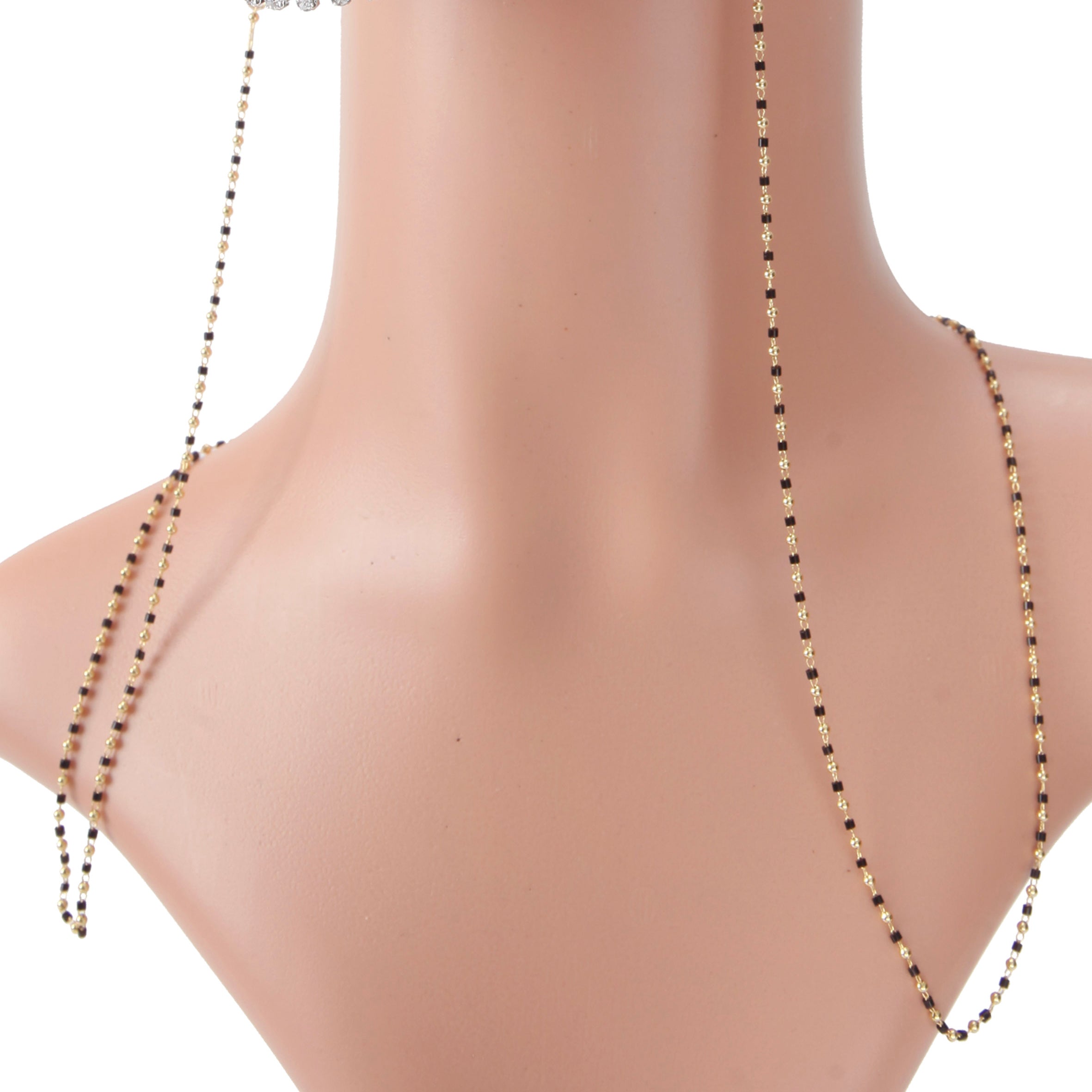 Metal Seed Beads Mask Holder MN3533