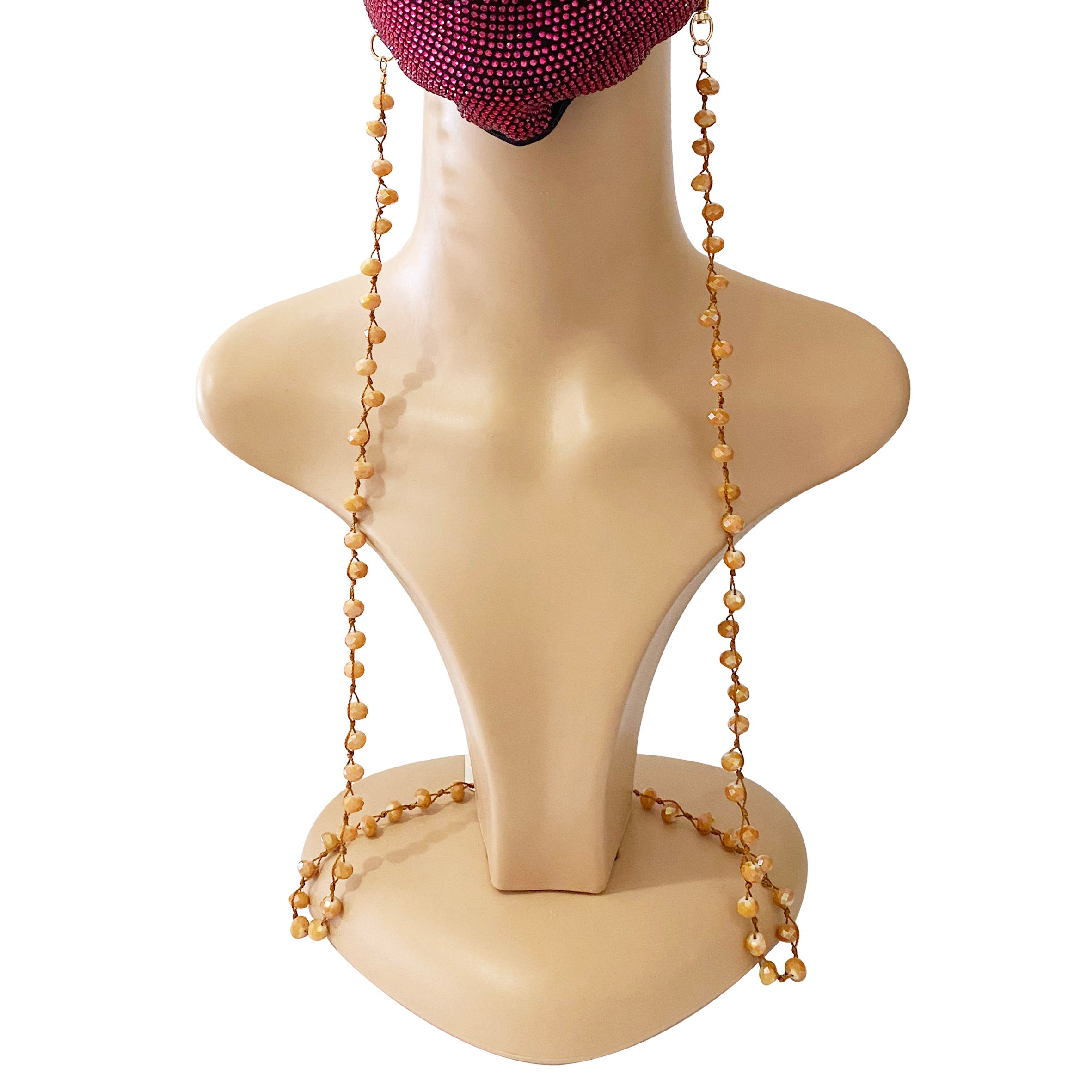 Crysta Beads Mask Holder N3823