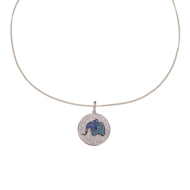Elephant Rhinestone Necklaces NP0534