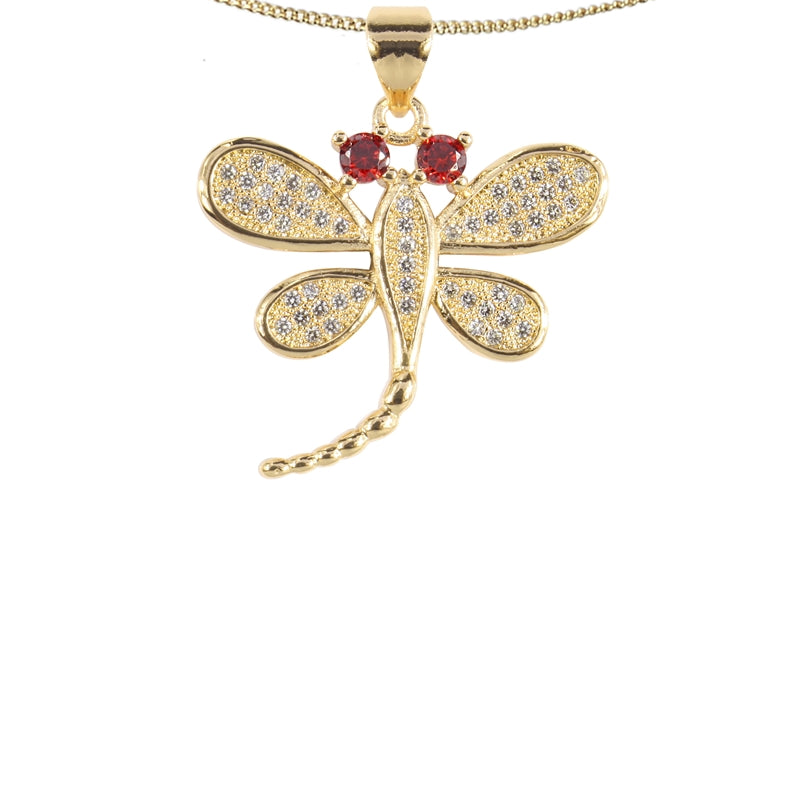 Dragonfly Zircon Pendant For Necklace NP0577