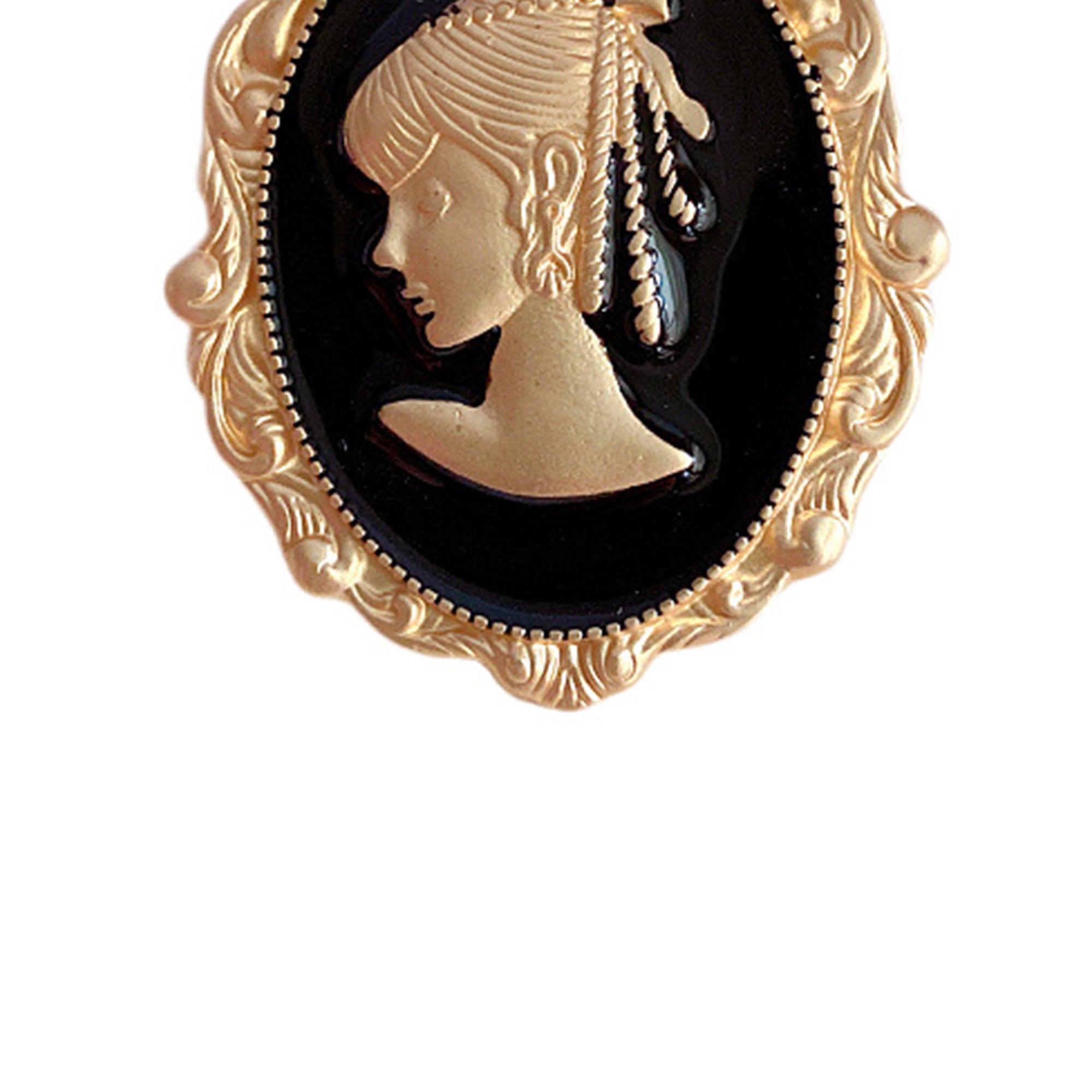 Embossed Woman Alloy Brooch PA3327