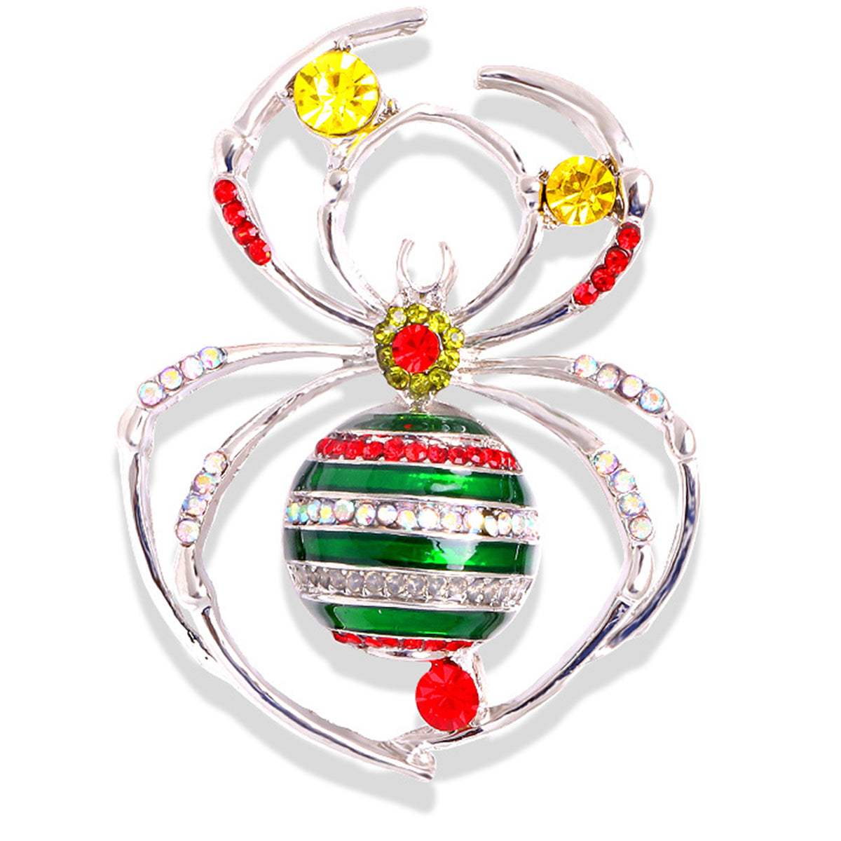 Spider Rhinestone Brooch PA3523 – Ole