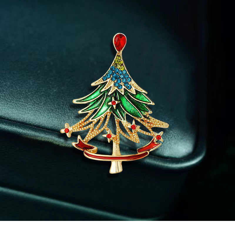 Christmas Tree Rhinestone Pin PA4859