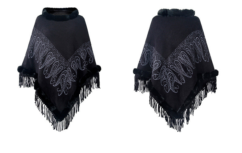 Collar Pullover Tassel Cape S0214 – Ole